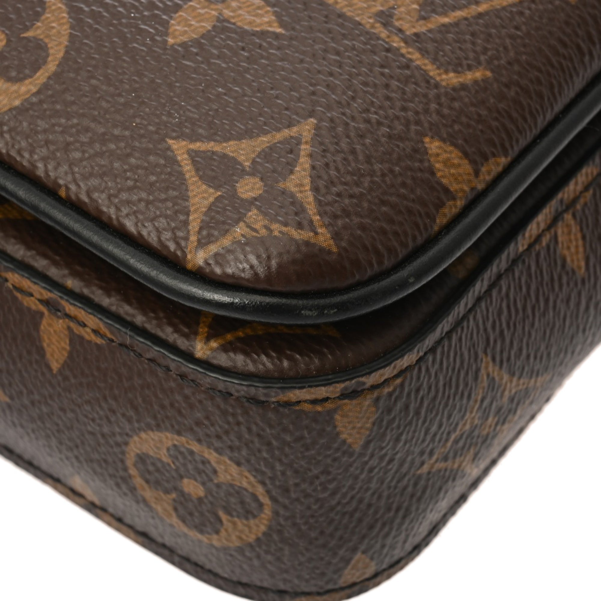 Louis Vuitton Black Brown Monogram Shoulder Bag (Pre-Owned)