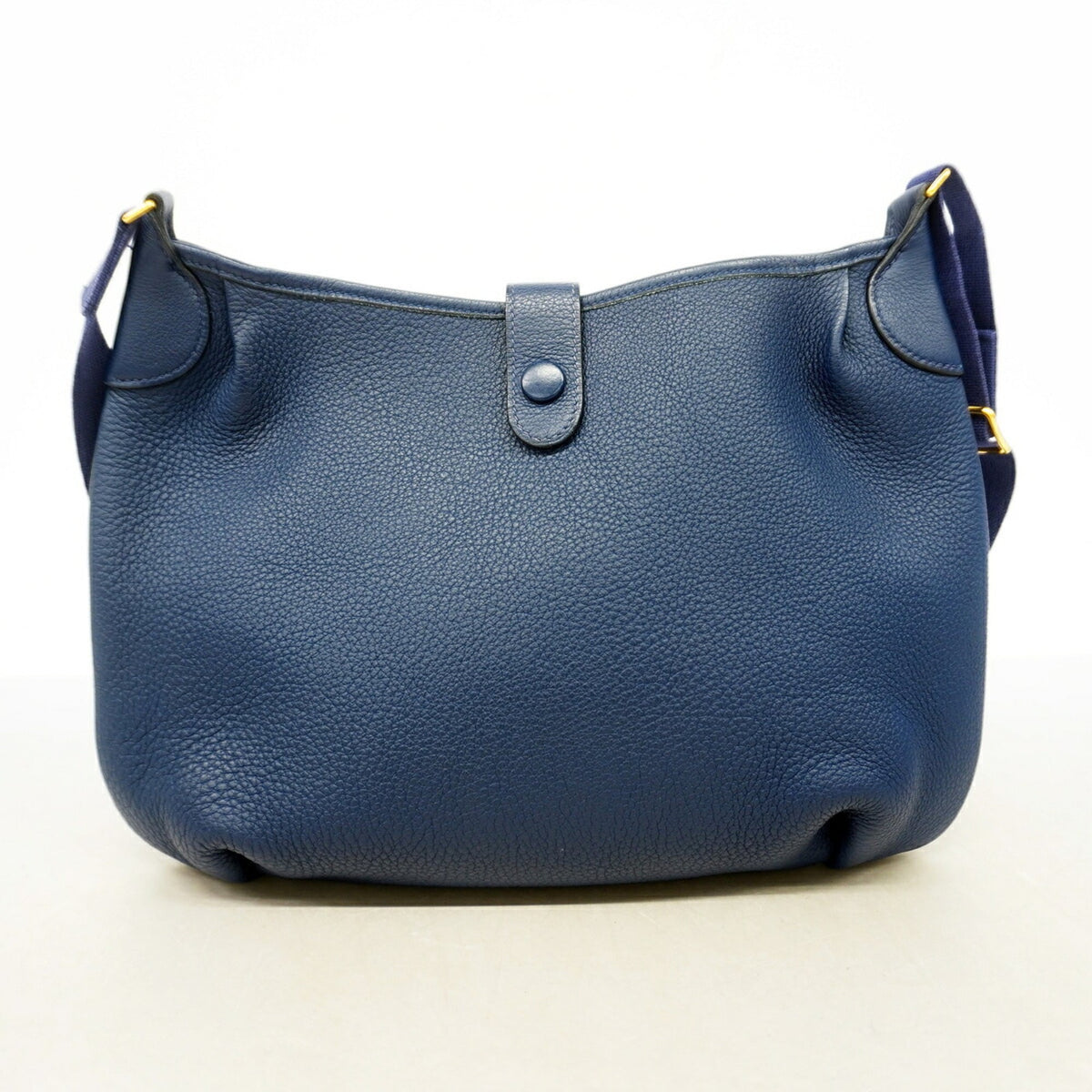Hermes Blue Taurillon Clemence Leather Shoulder Bag (Pre-Owned)