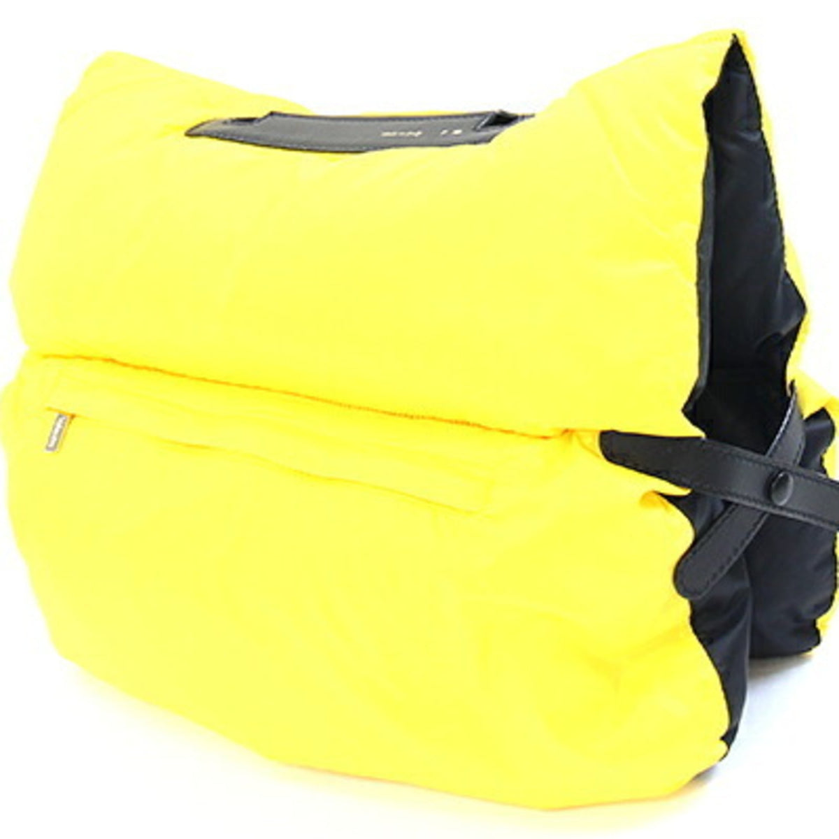 Valextra Black Yellow Nylon Handbag (Pre-Owned)