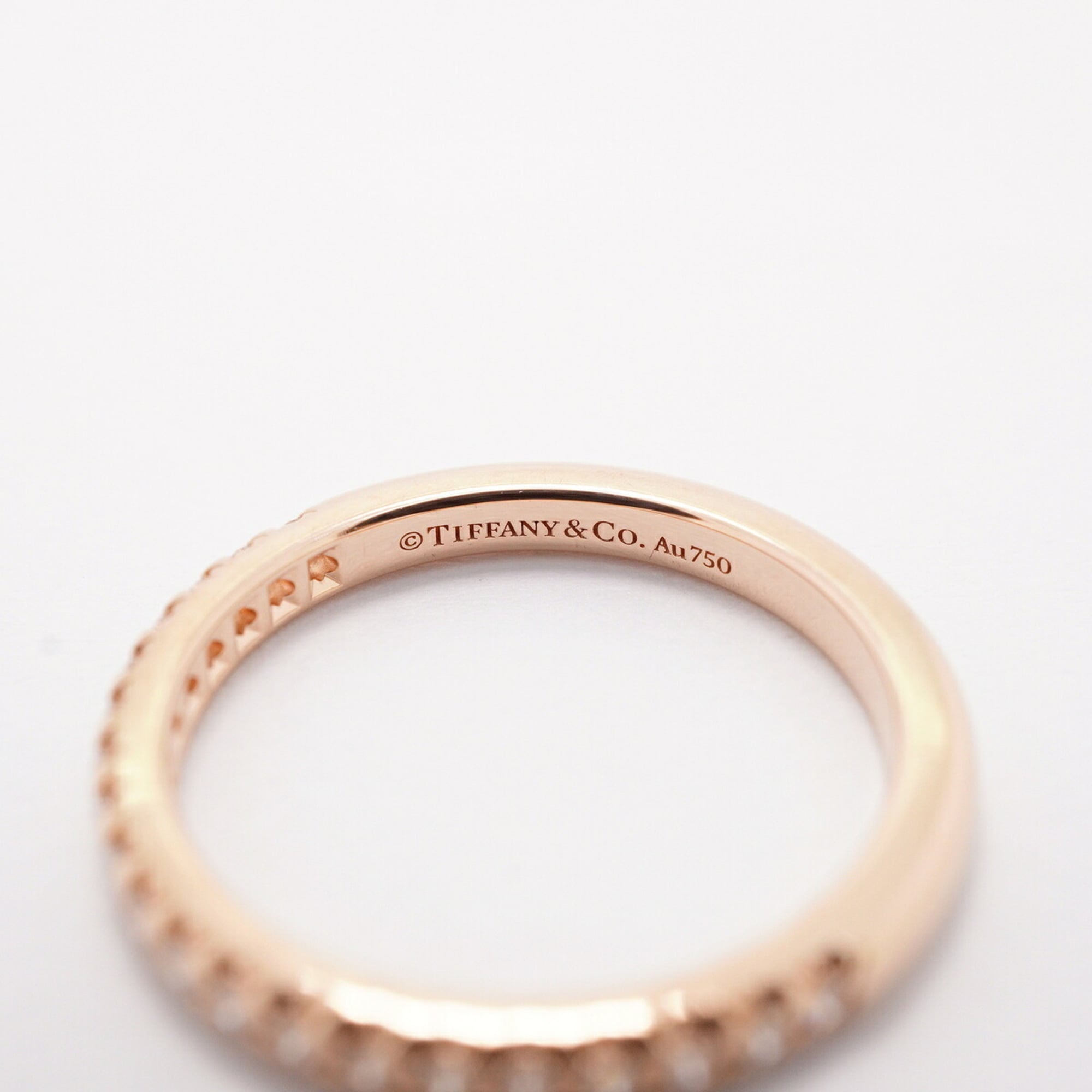 Tiffany Pink Gold (18K) Band Ring (Pre-Owned)
