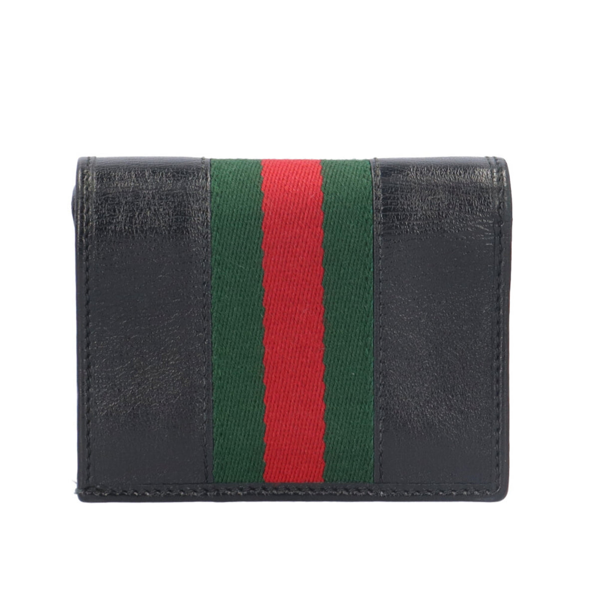 Gucci Black Leather Chain/Shoulder Wallet (Pre-Owned)