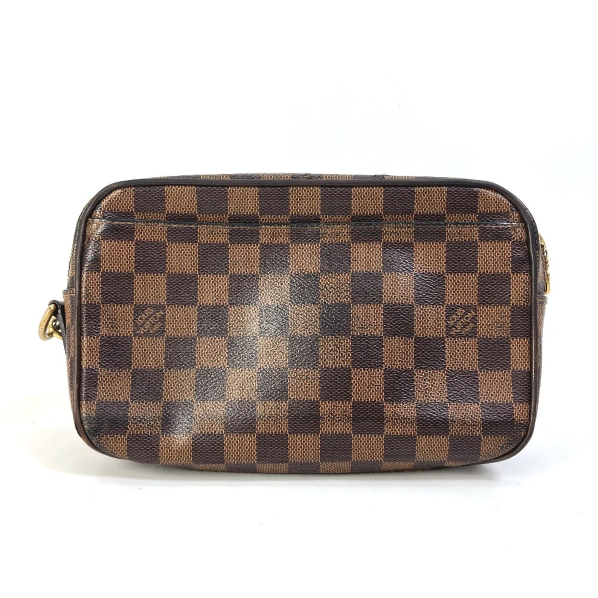 Louis Vuitton Damier Brown Ebene Damier Canvas Pochette (Pre-Owned)