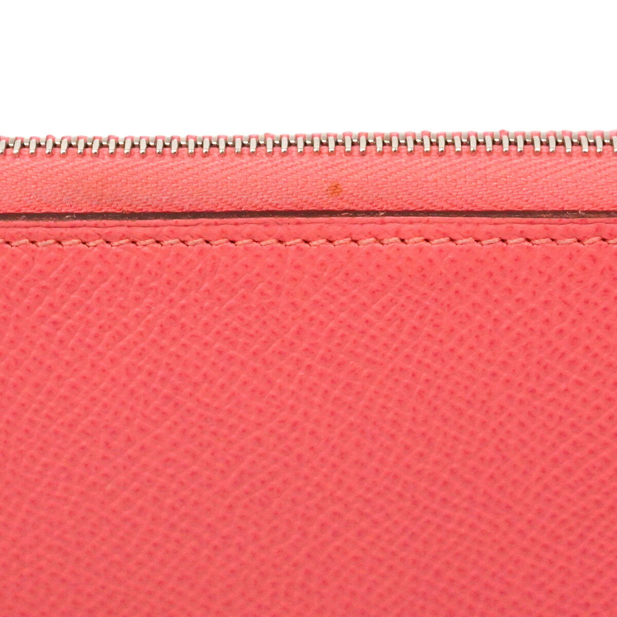 Hermes Rose Azalee Leather Long Wallet (Bi-Fold) (Pre-Owned)