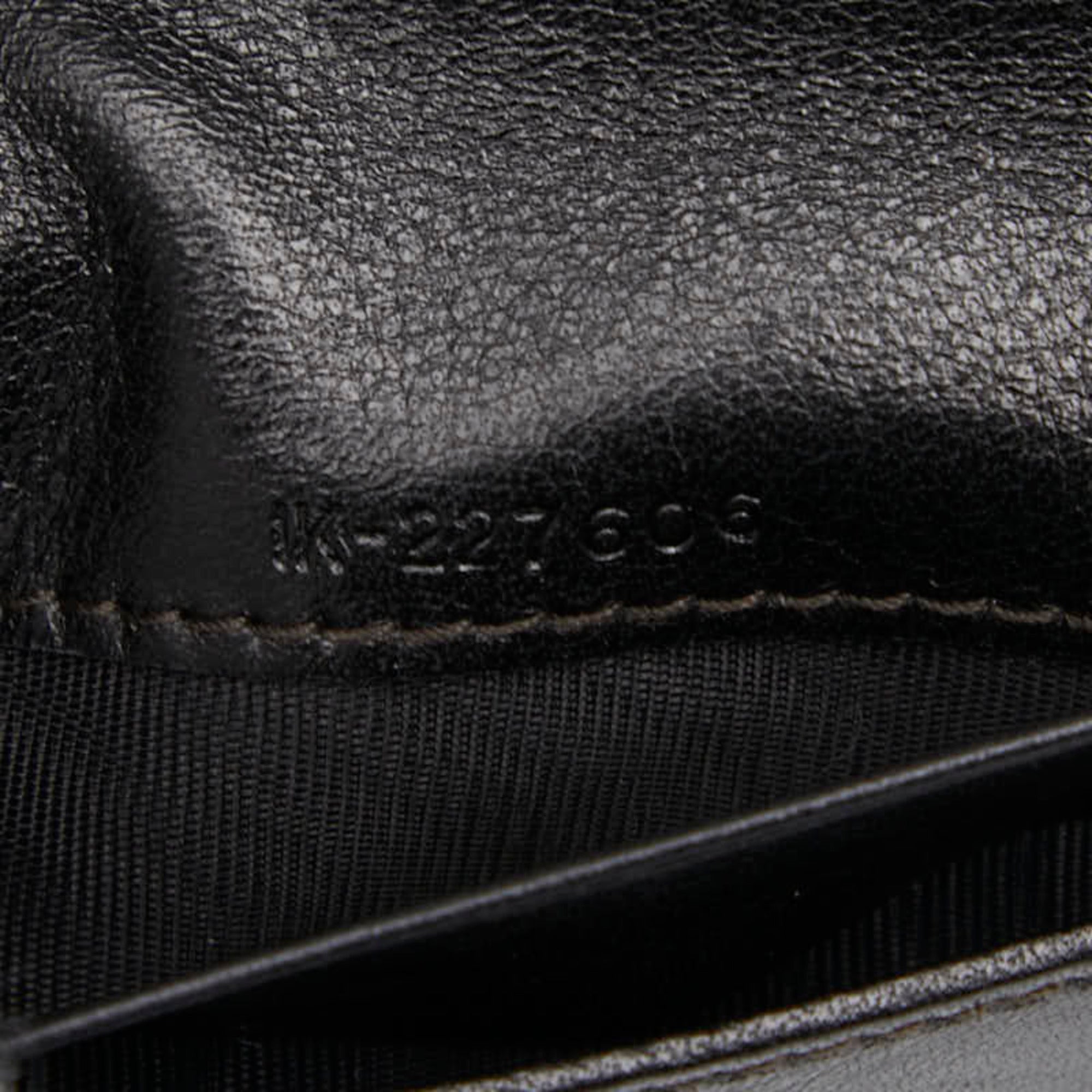 Salvatore Ferragamo Black Leather Wallet (Bi-Fold) (Pre-Owned)