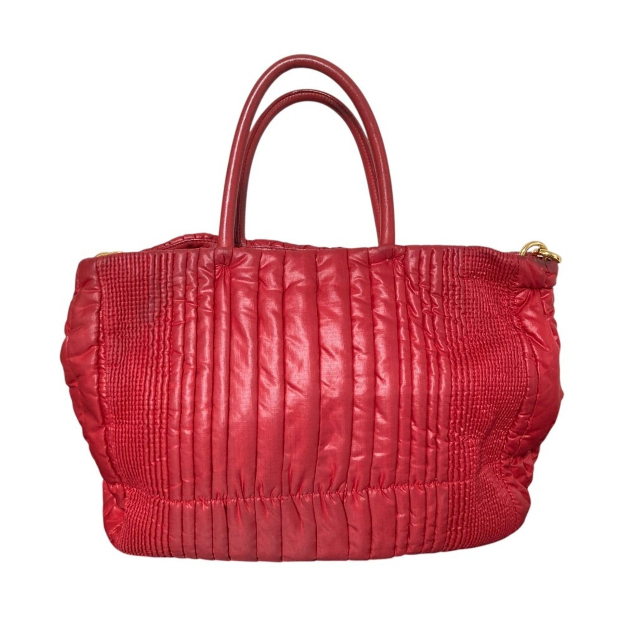 Prada Red Color Handbag Shoulder Bag (Pre-Owned)