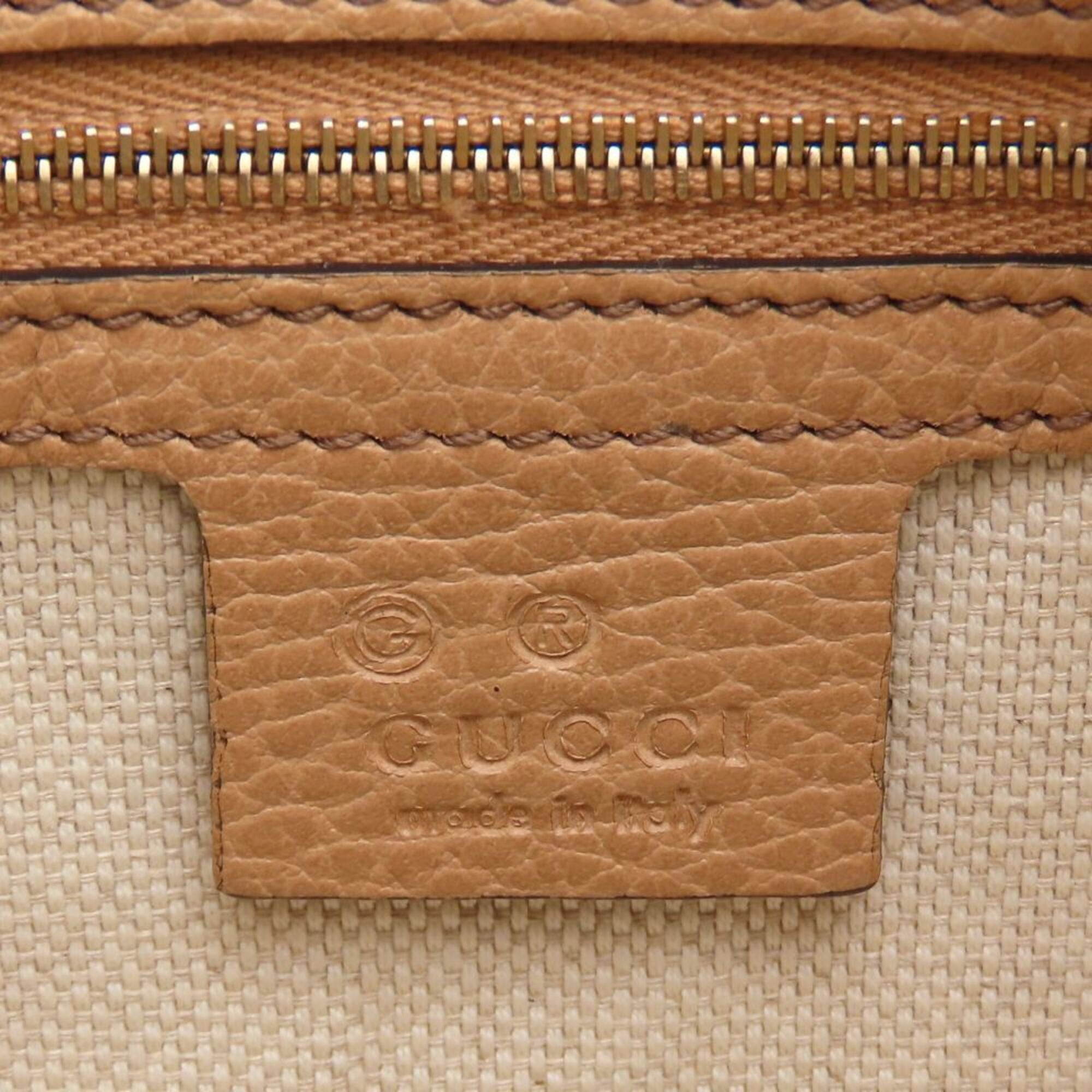 Gucci Beige Leather Handbag (Pre-Owned)