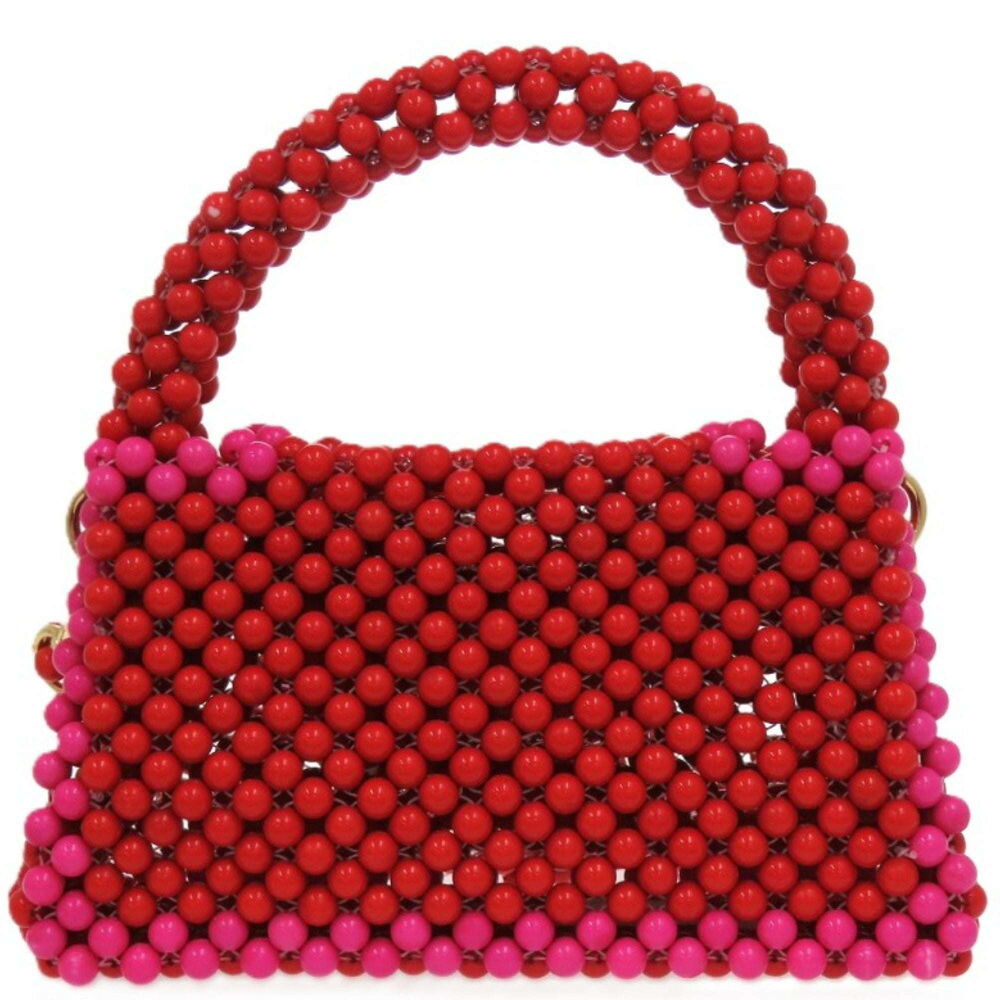 Kate Spade Pink Red Color Beads Shoulder Bag (Pre-Owned)