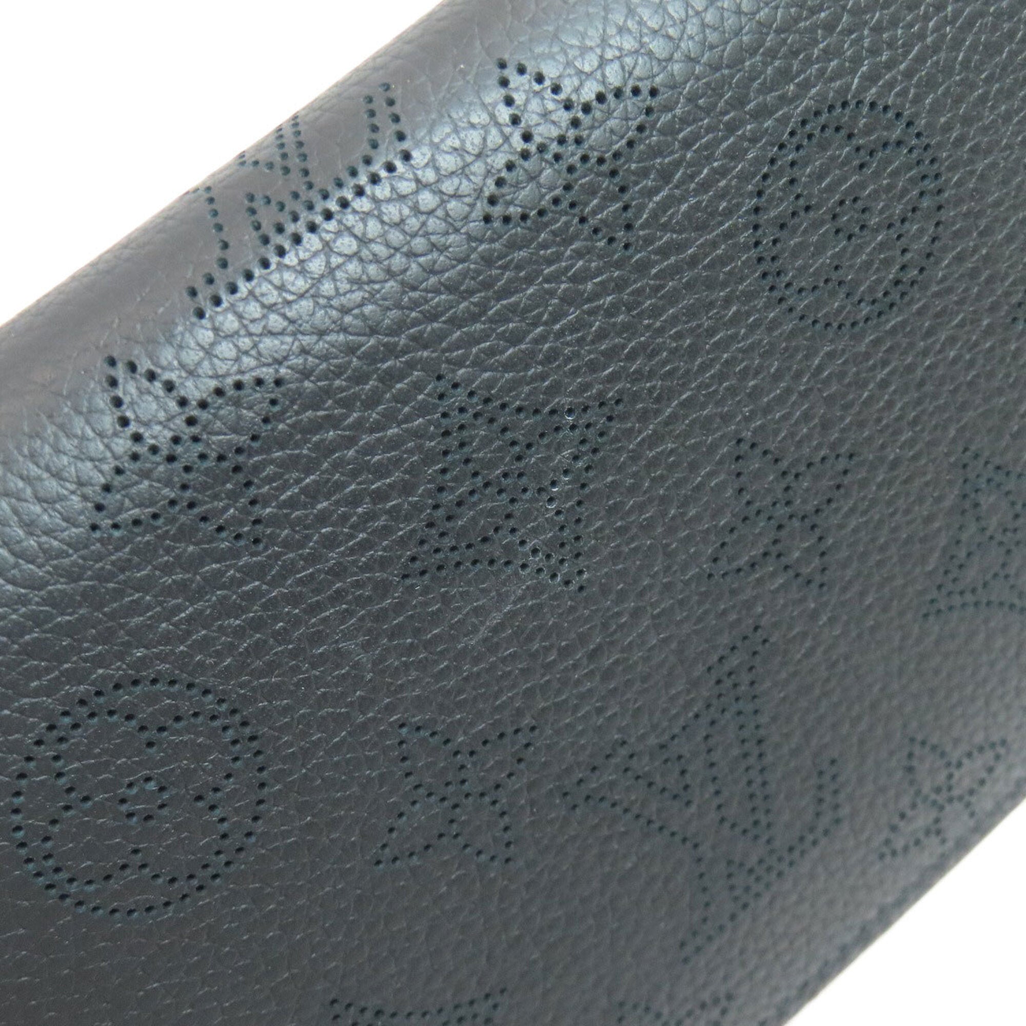Louis Vuitton Mahina Noir Mahina Leather Long Wallet (Bi-Fold) (Pre-Owned)