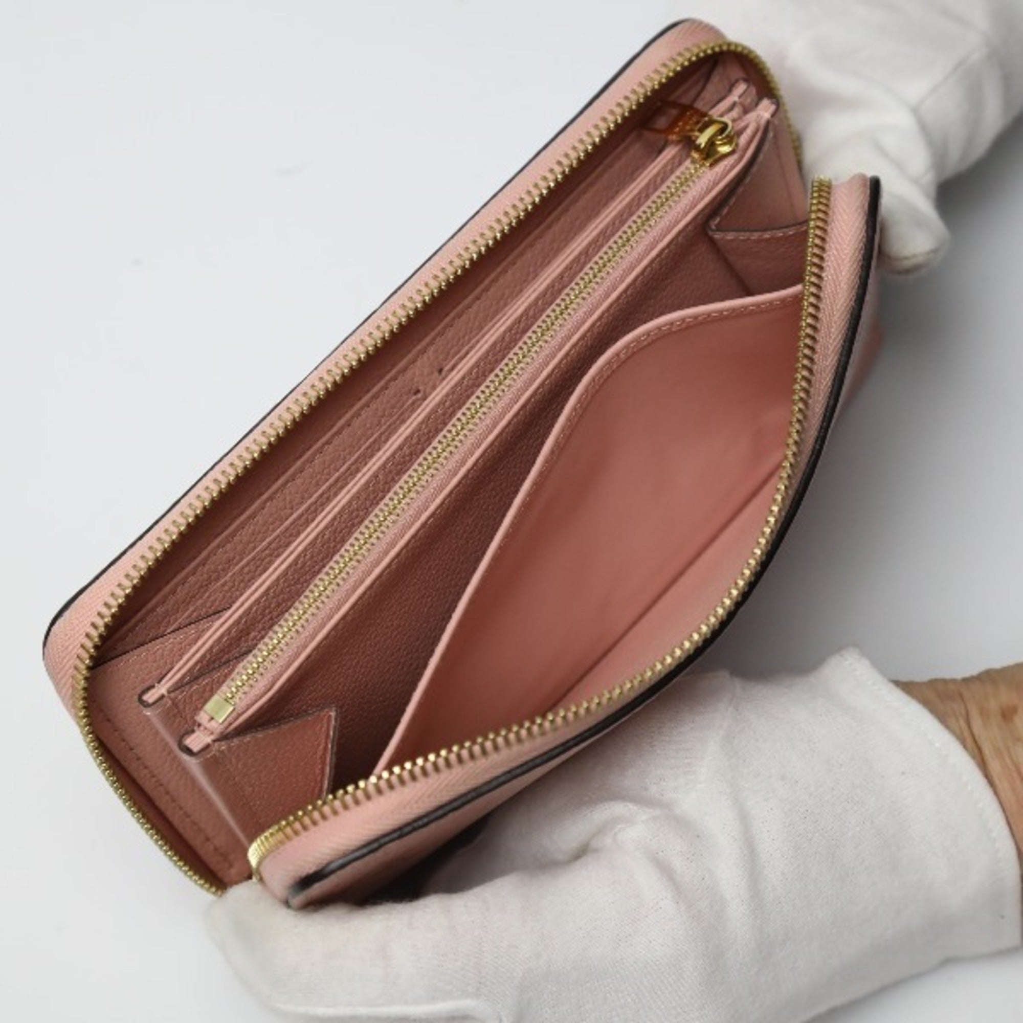 Louis Vuitton Monogram Empreinte Rose Poudre Monogram Empreinte Long Wallet (Bi-Fold) (Pre-Owned)