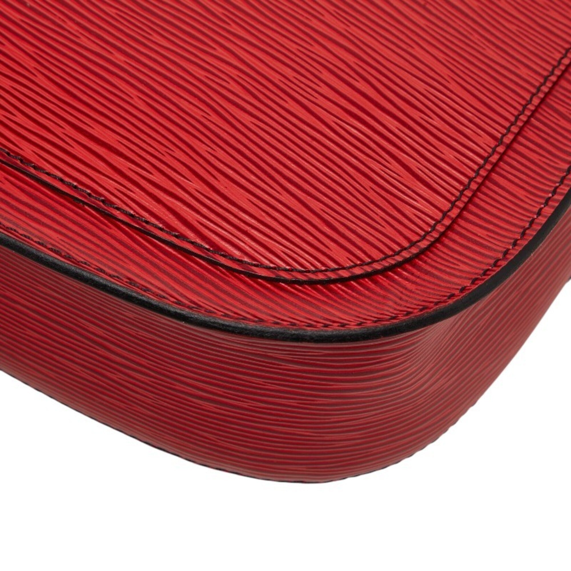 Louis Vuitton Castilian Red Leather Shoulder Bag (Pre-Owned)