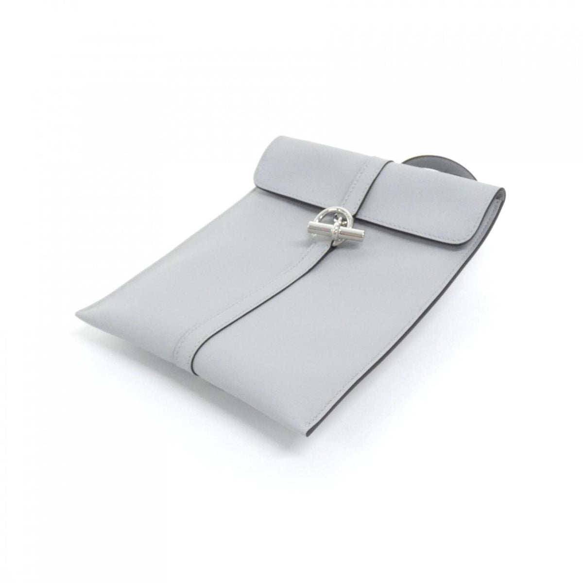 Hermes Blue Swift Leather Pouch (Pre-Owned)