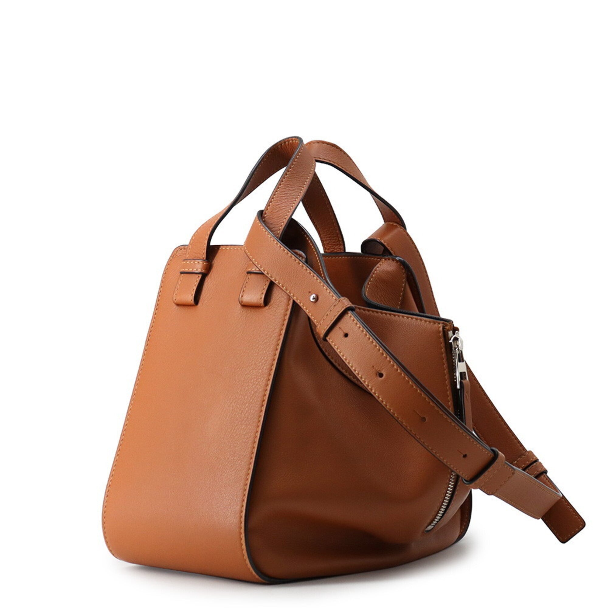 Loewe Hammock Brown Leather Handbag Shoulder Bag (Pre-Owned)
