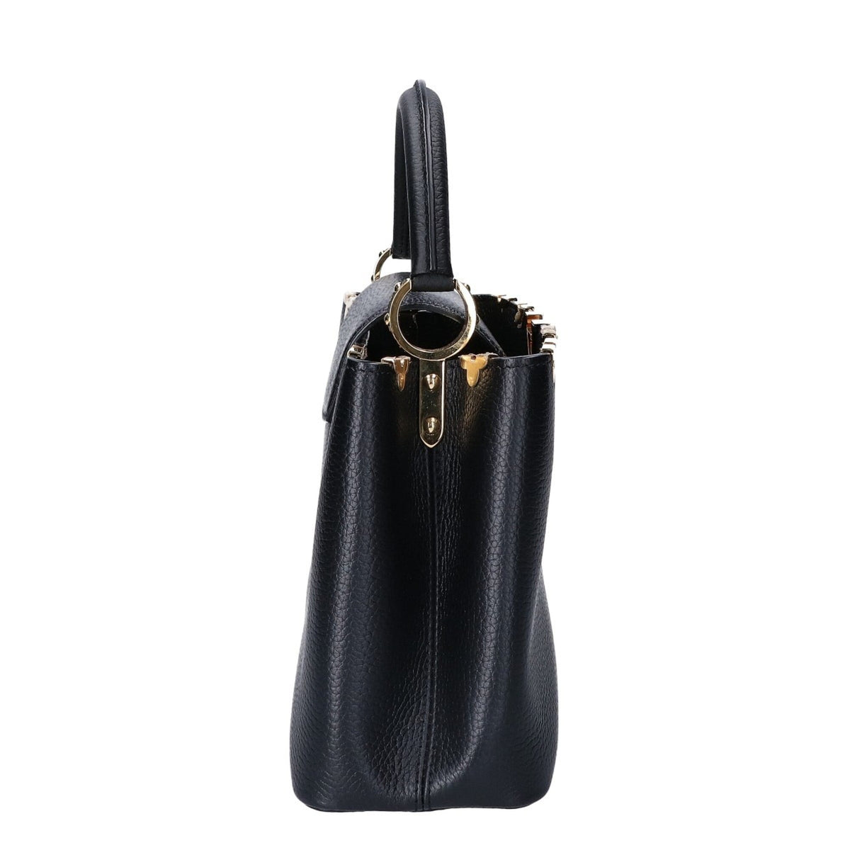 Louis Vuitton Black Leather Handbag (Pre-Owned)