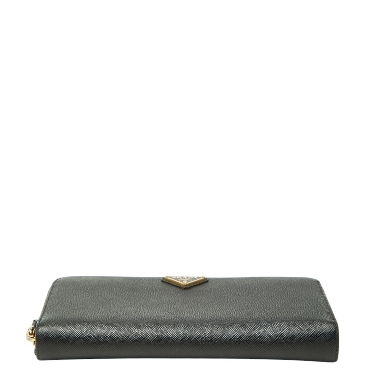 Prada Black Leather Long Wallet (Bi-Fold) (Pre-Owned)
