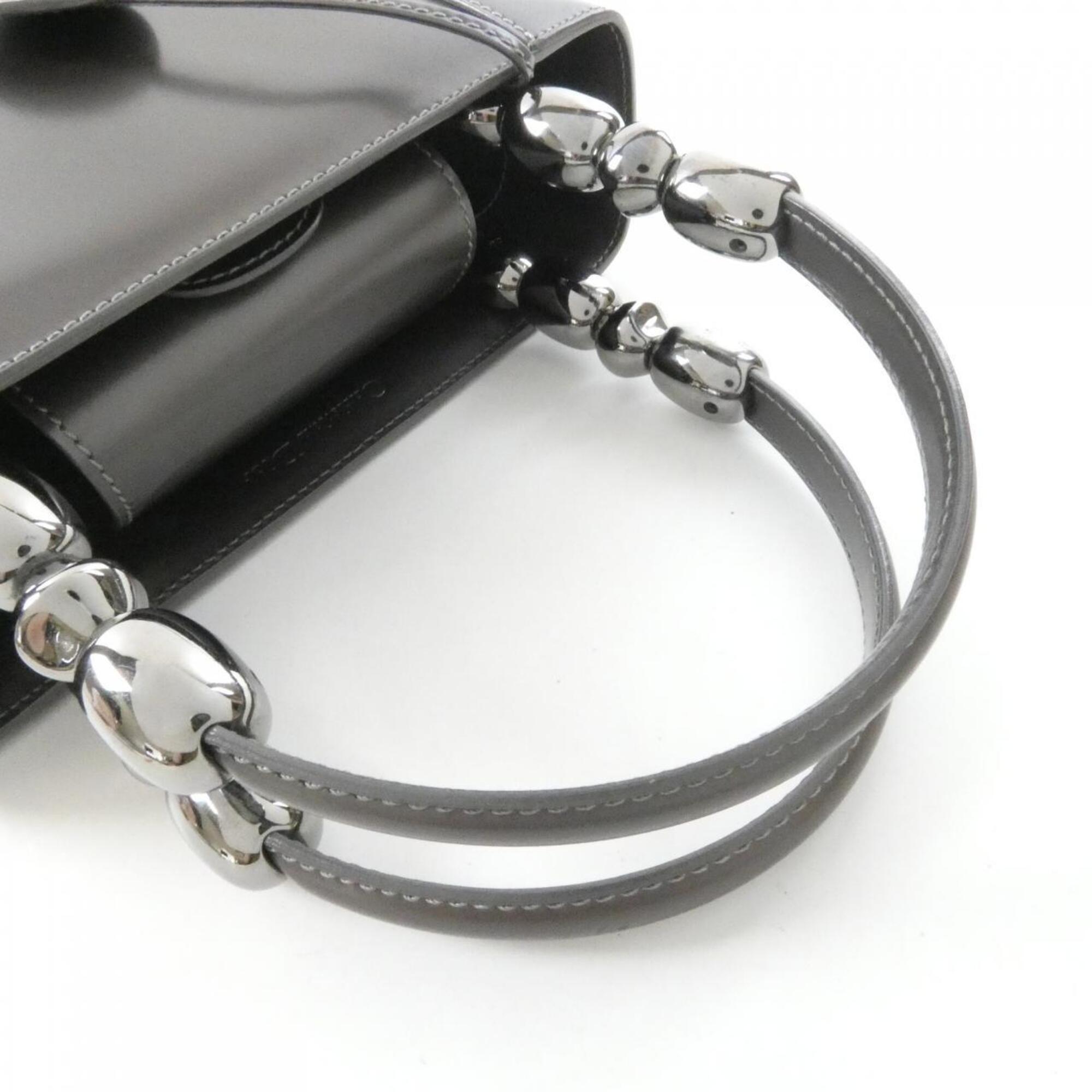 Christian Dior Gray Leather Handbag (Pre-Owned)