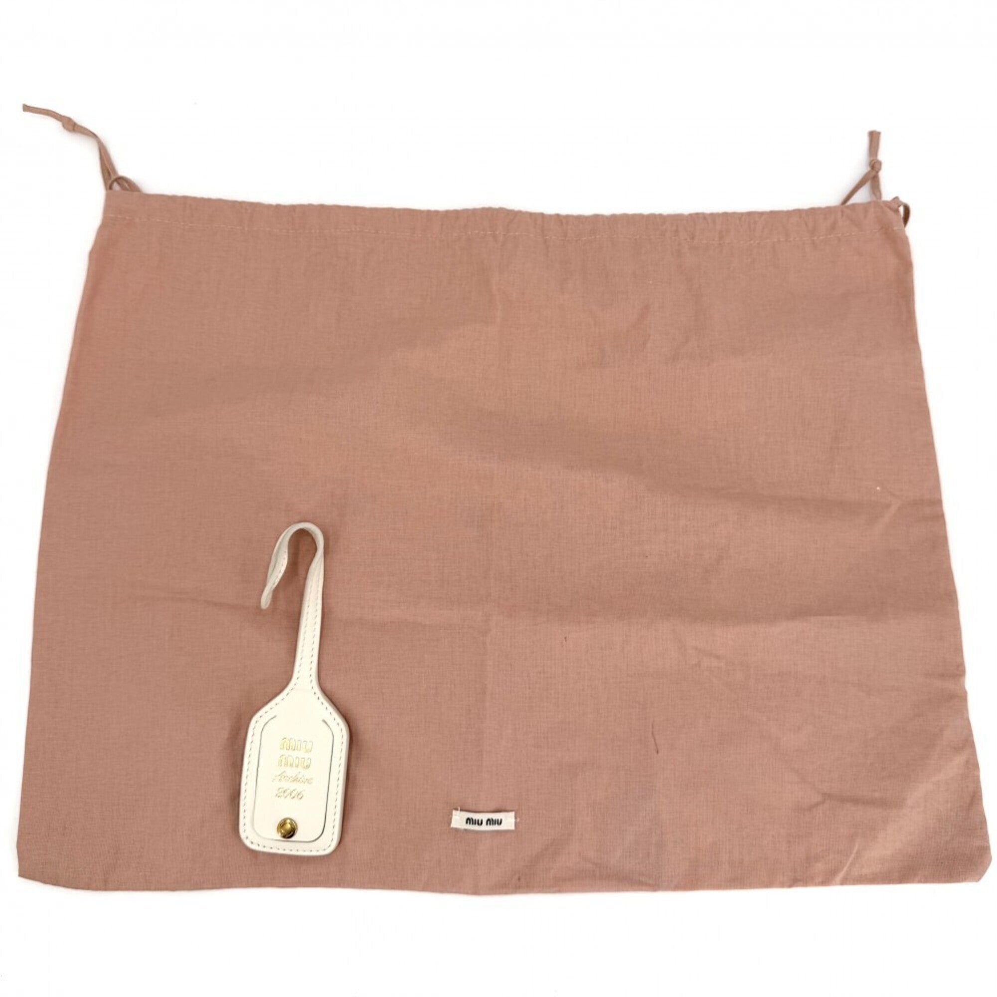Miu Miu Ivory Leather Handbag (Pre-Owned)