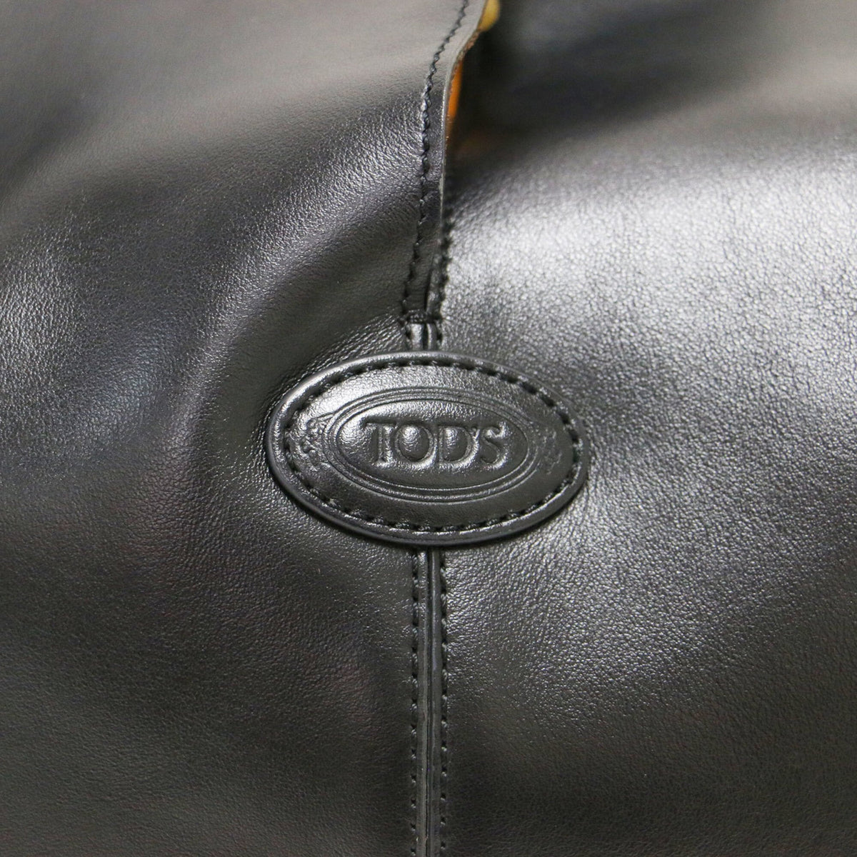 Tod's Black Leather Pouch Shopping Bag Tote Bag (Pre-Owned)