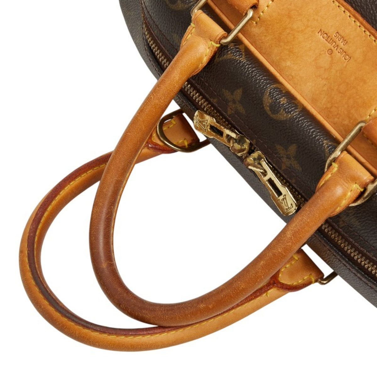 Louis Vuitton Brown Pvc Leather Handbag (Pre-Owned)