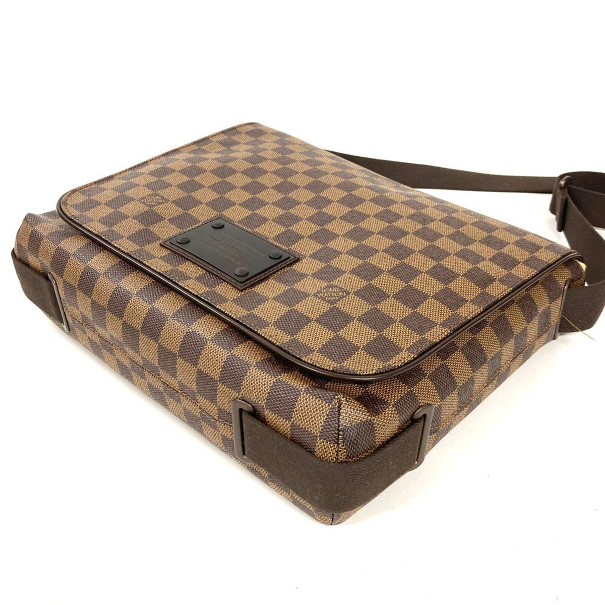 Louis Vuitton Damier Canvas Ebene Damier Canvas Shoulder Bag (Pre-Owned)