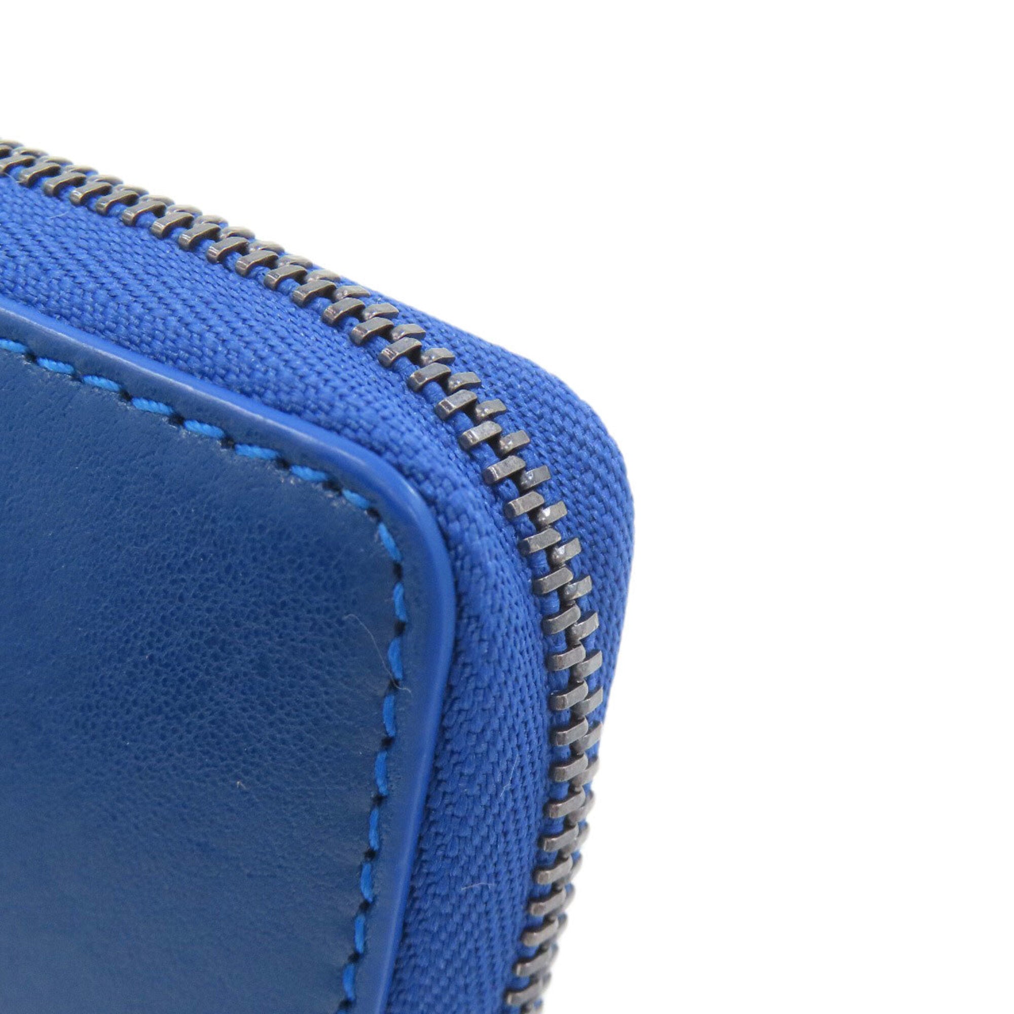 Jimmy Choo Blue Leather Coin Purse/Coin Case (Pre-Owned)