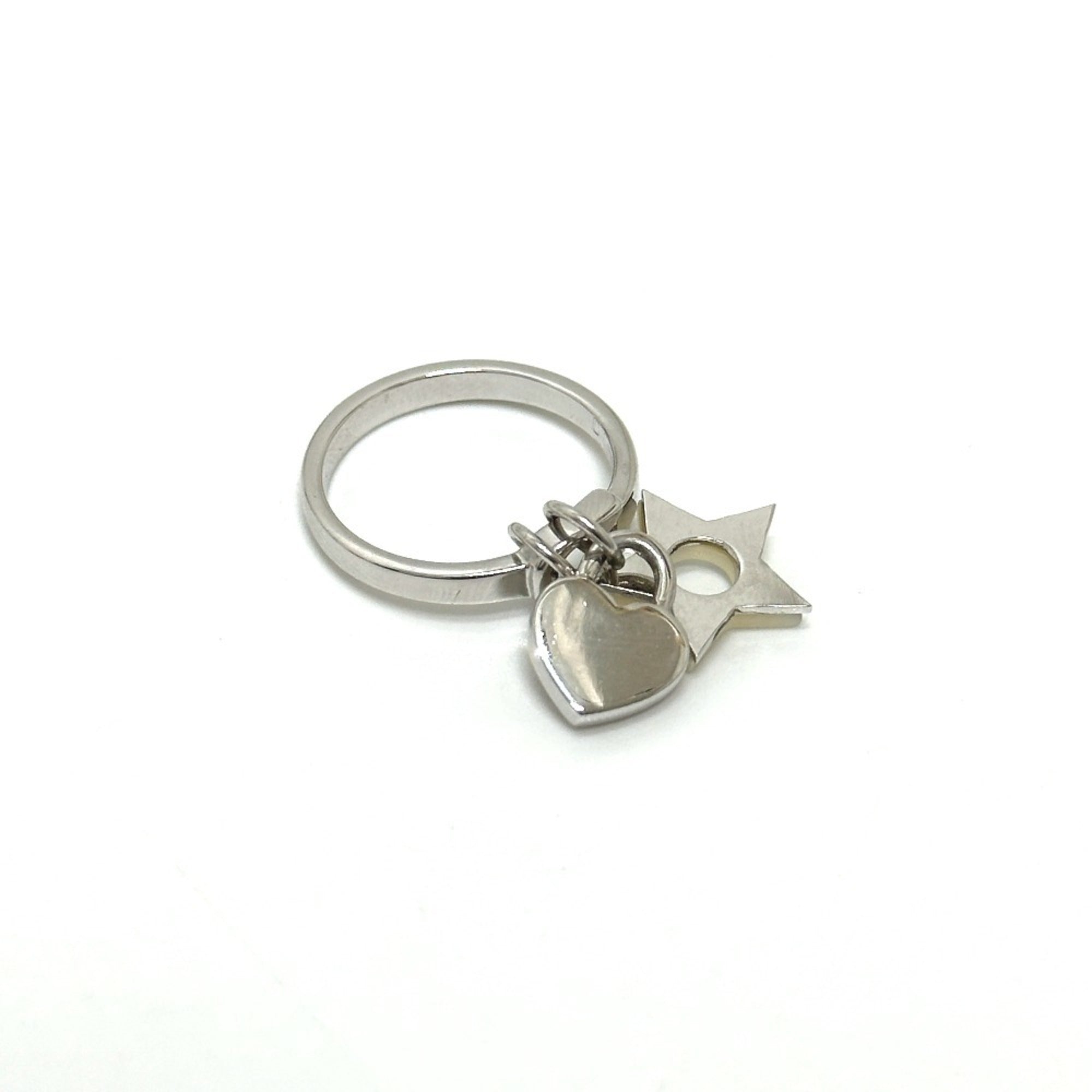 Christian Dior Silver Metal Band Ring (Pre-Owned)