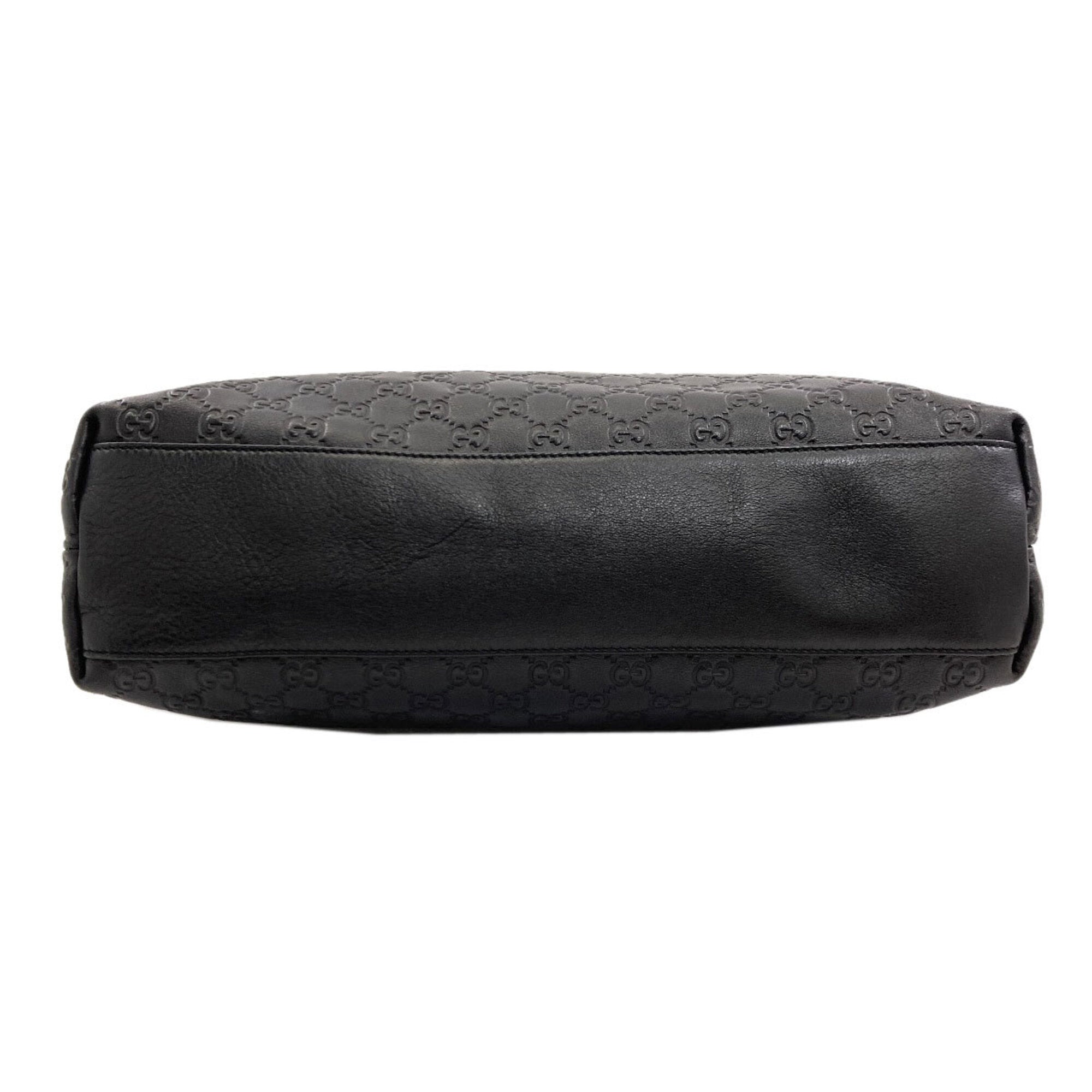 Gucci Black Leather Tote Bag (Pre-Owned)