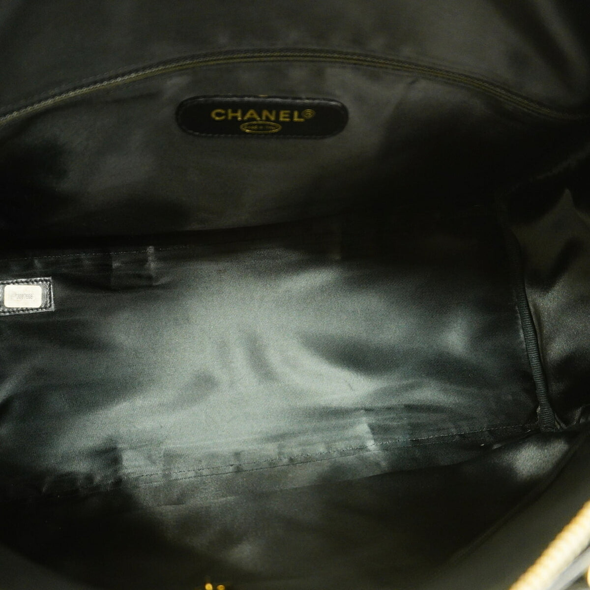 Chanel Black Grained Calfskin Boston Bag (Pre-Owned)