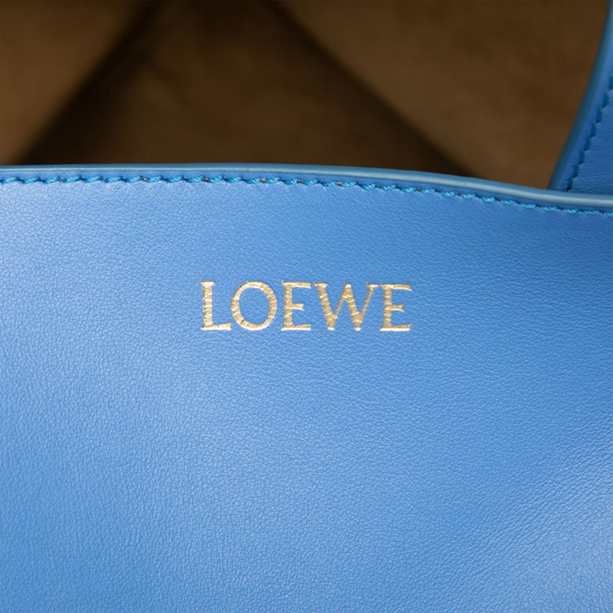 Loewe Blue Leather Handbag Tote Bag (Pre-Owned)