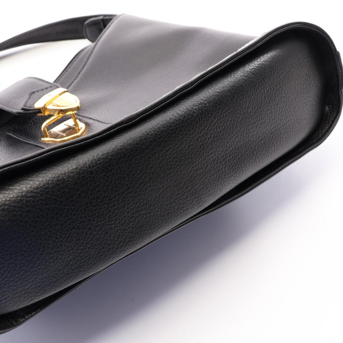 Yves Saint Laurent Black Leather Handbag Shoulder Bag (Pre-Owned)