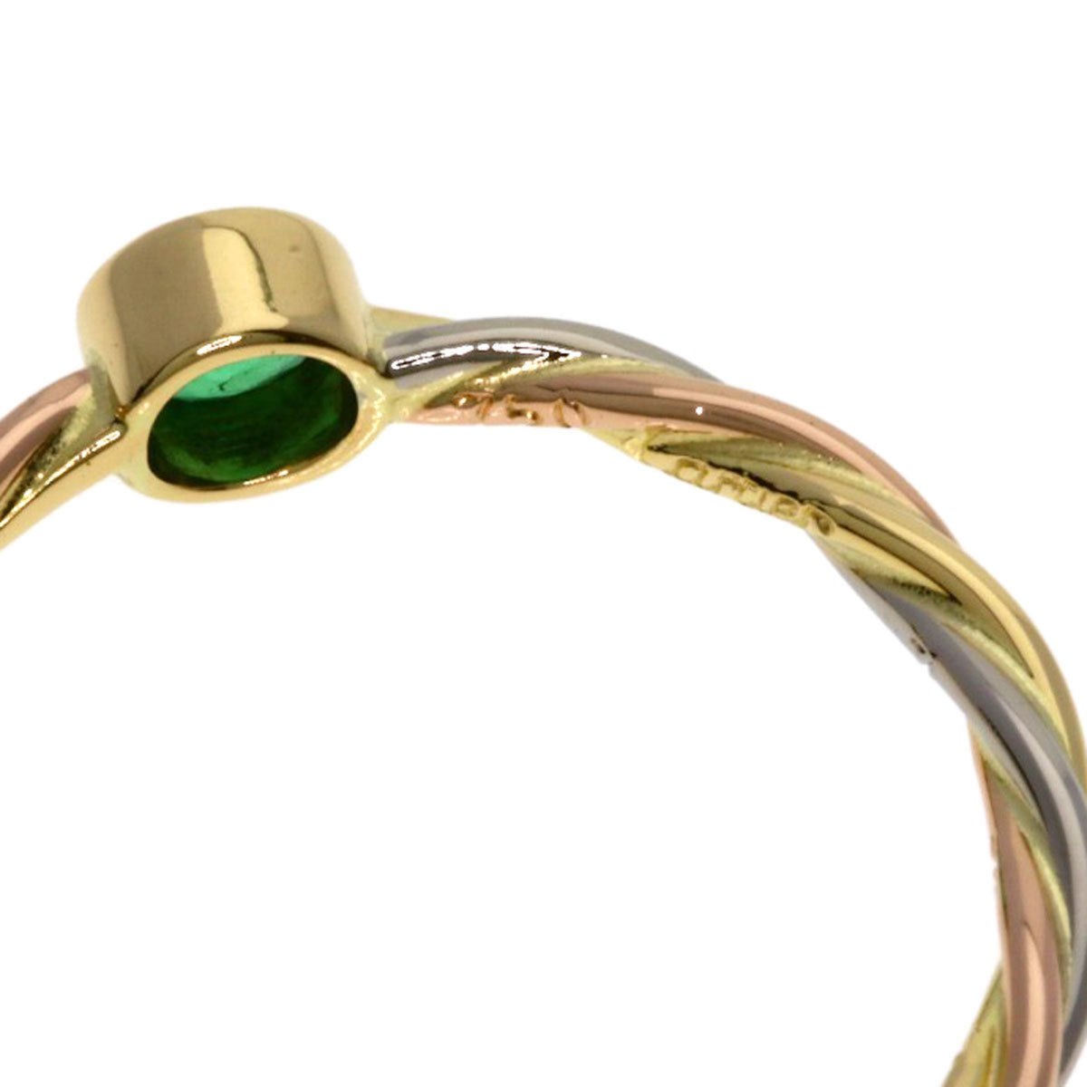 Cartier Pink White Yellow Band Ring (Pre-Owned)