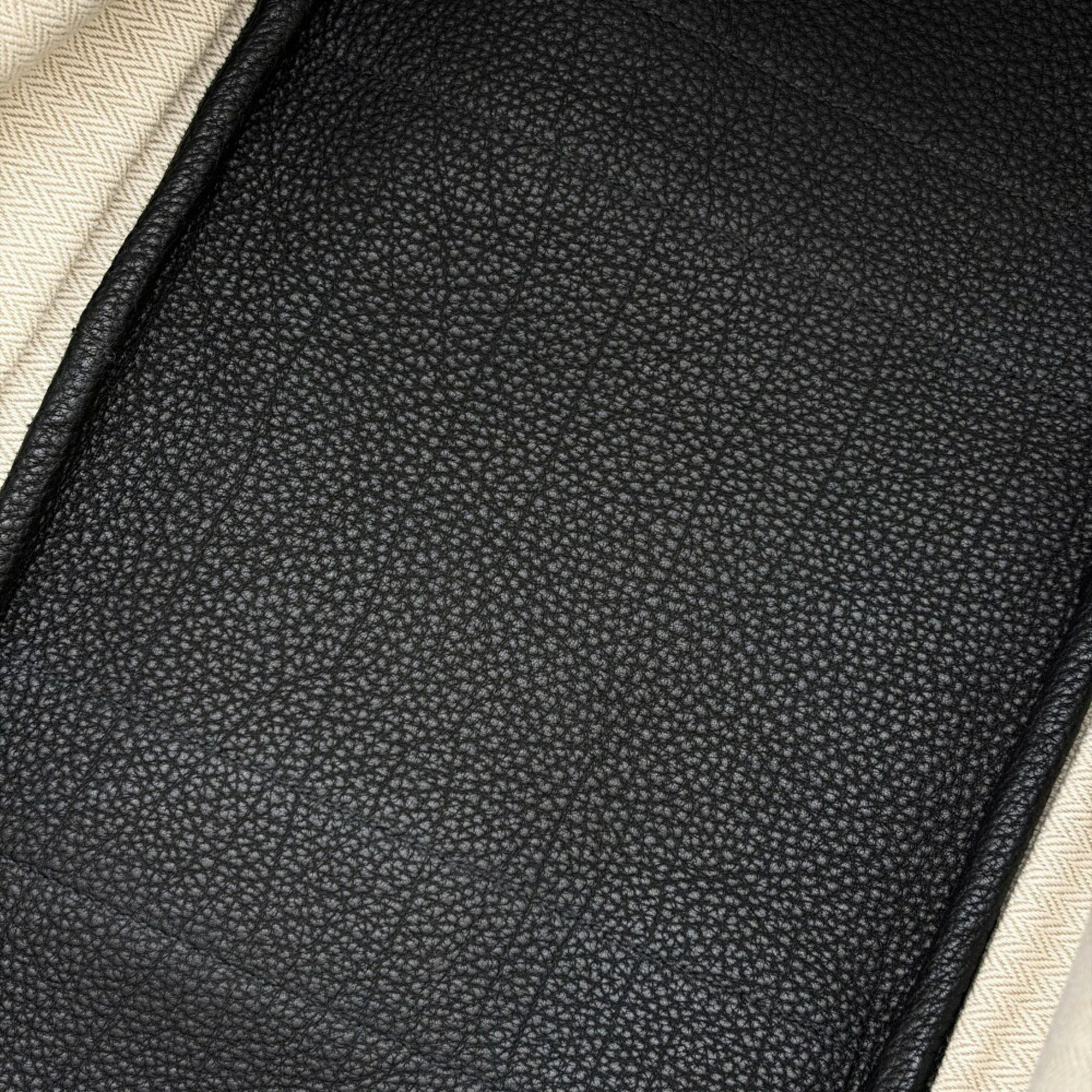 Hermes Garden Black Togo Leather Tote Bag (Pre-Owned)