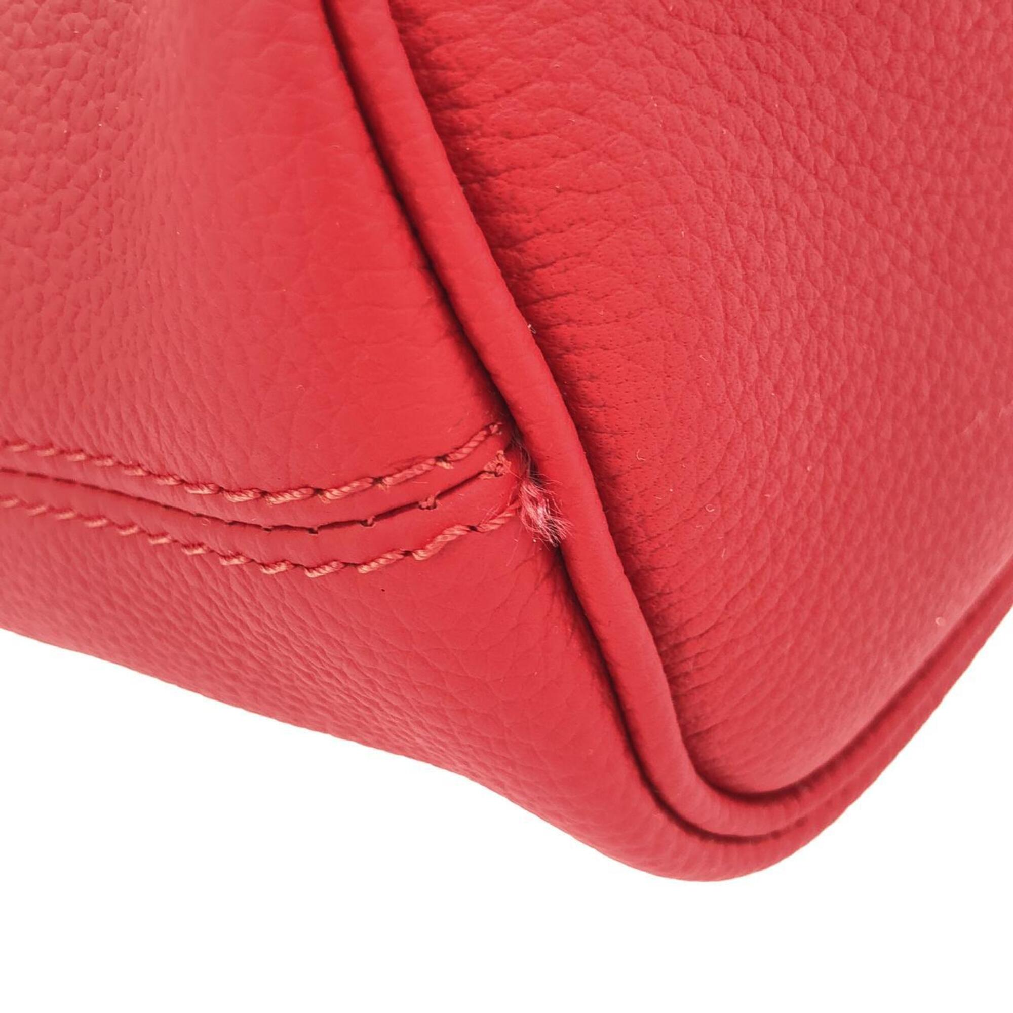 Louis Vuitton Monogram Cherry Rouge Denim Leather Handbag (Pre-Owned)
