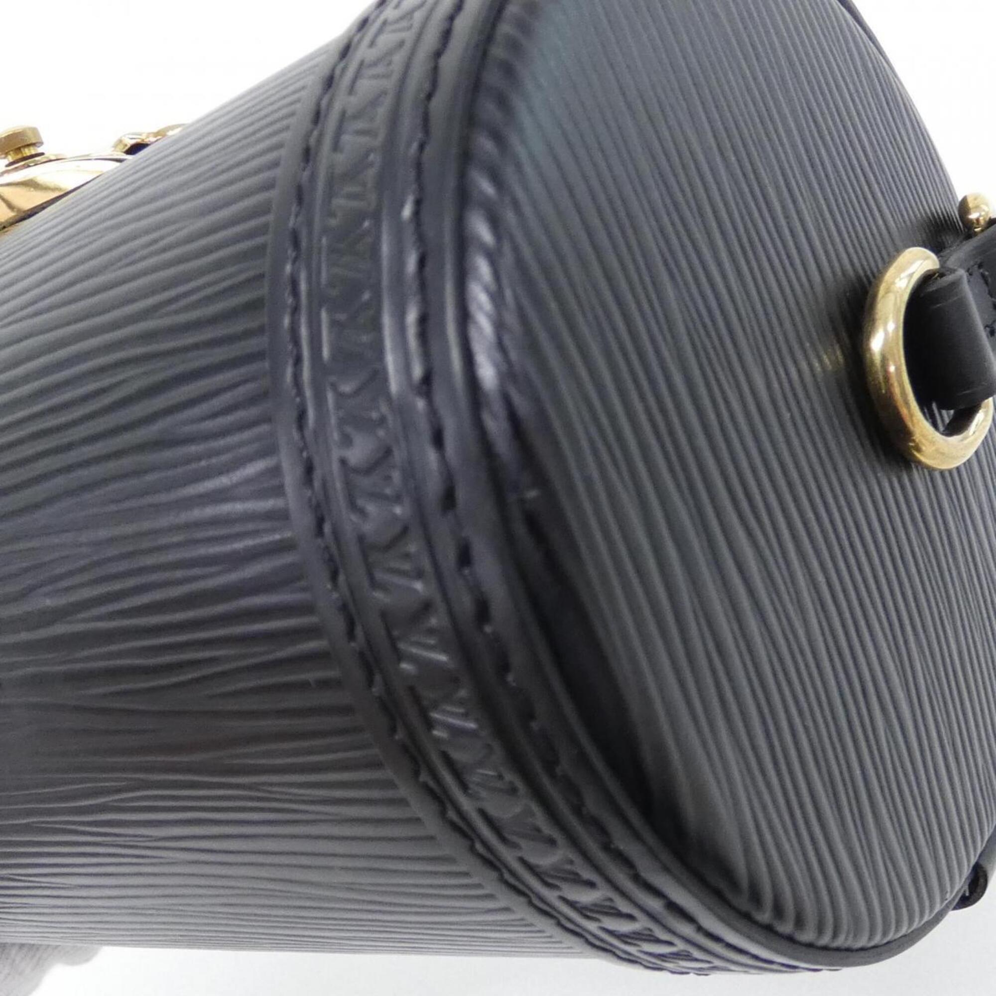 Louis Vuitton Black Leather Shoulder Bag (Pre-Owned)