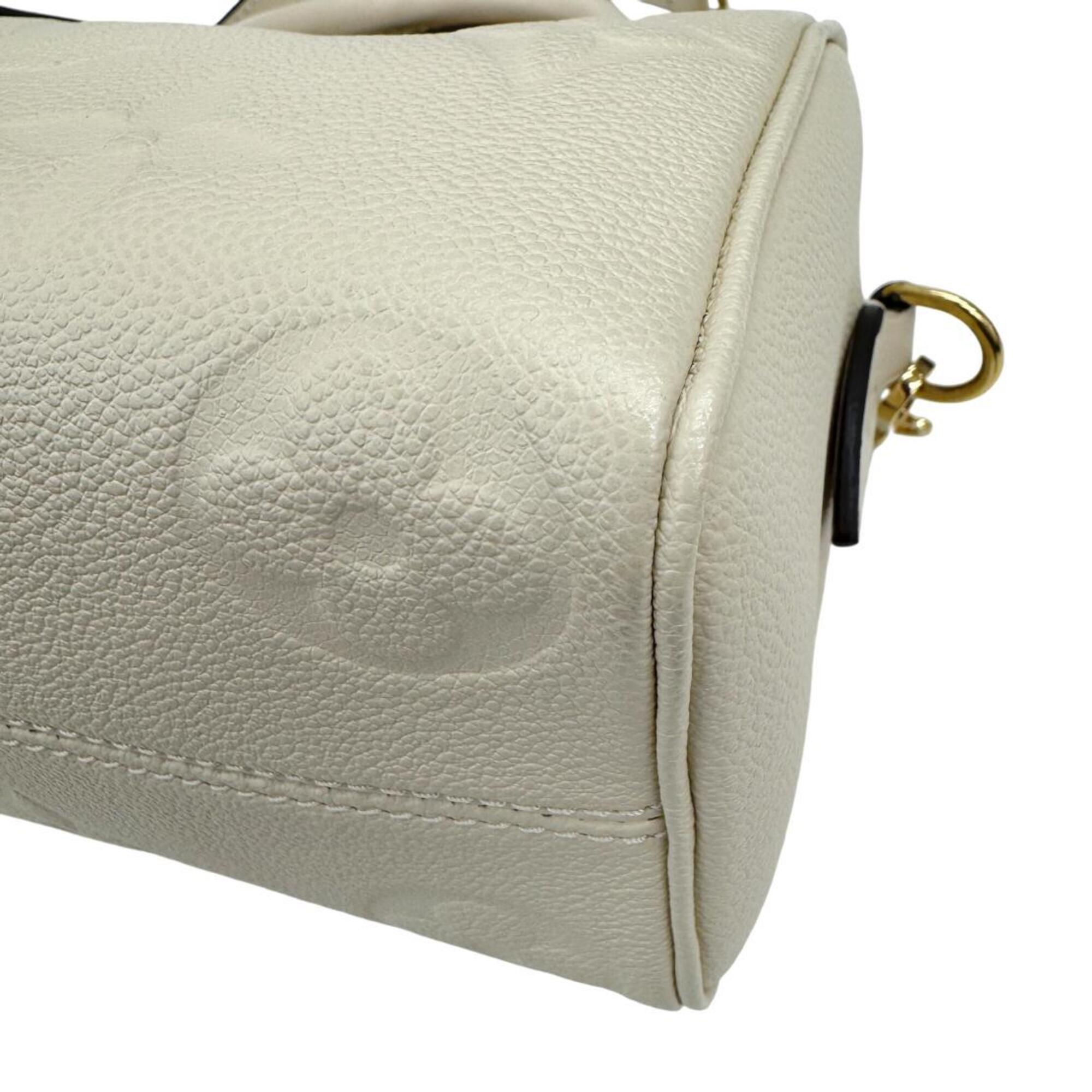 Louis Vuitton Monogram Empreinte Beige Cream Monogram Empreinte Boston Bag (Pre-Owned)