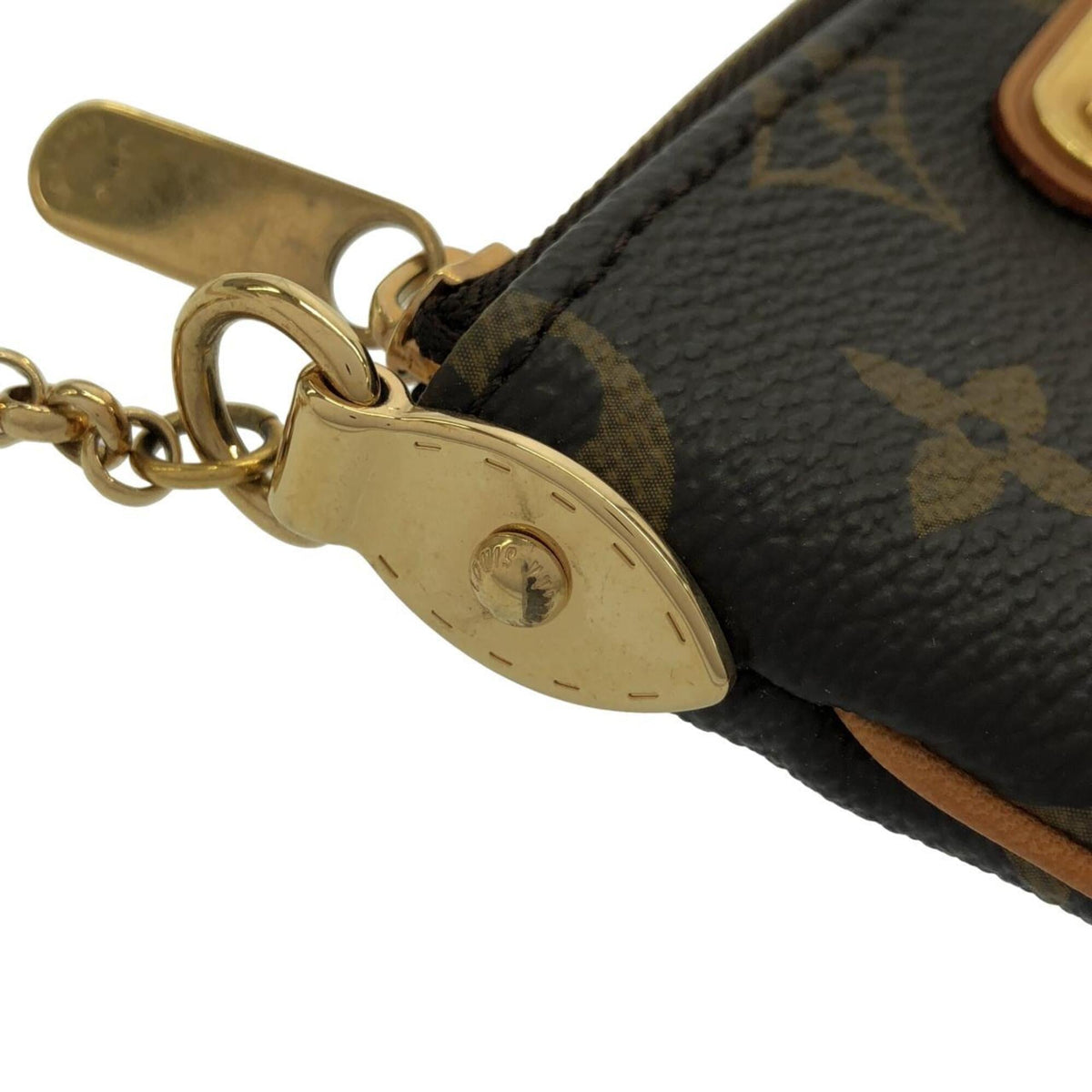 Louis Vuitton Brown Coated Canvas Pochette Pouch (Pre-Owned)