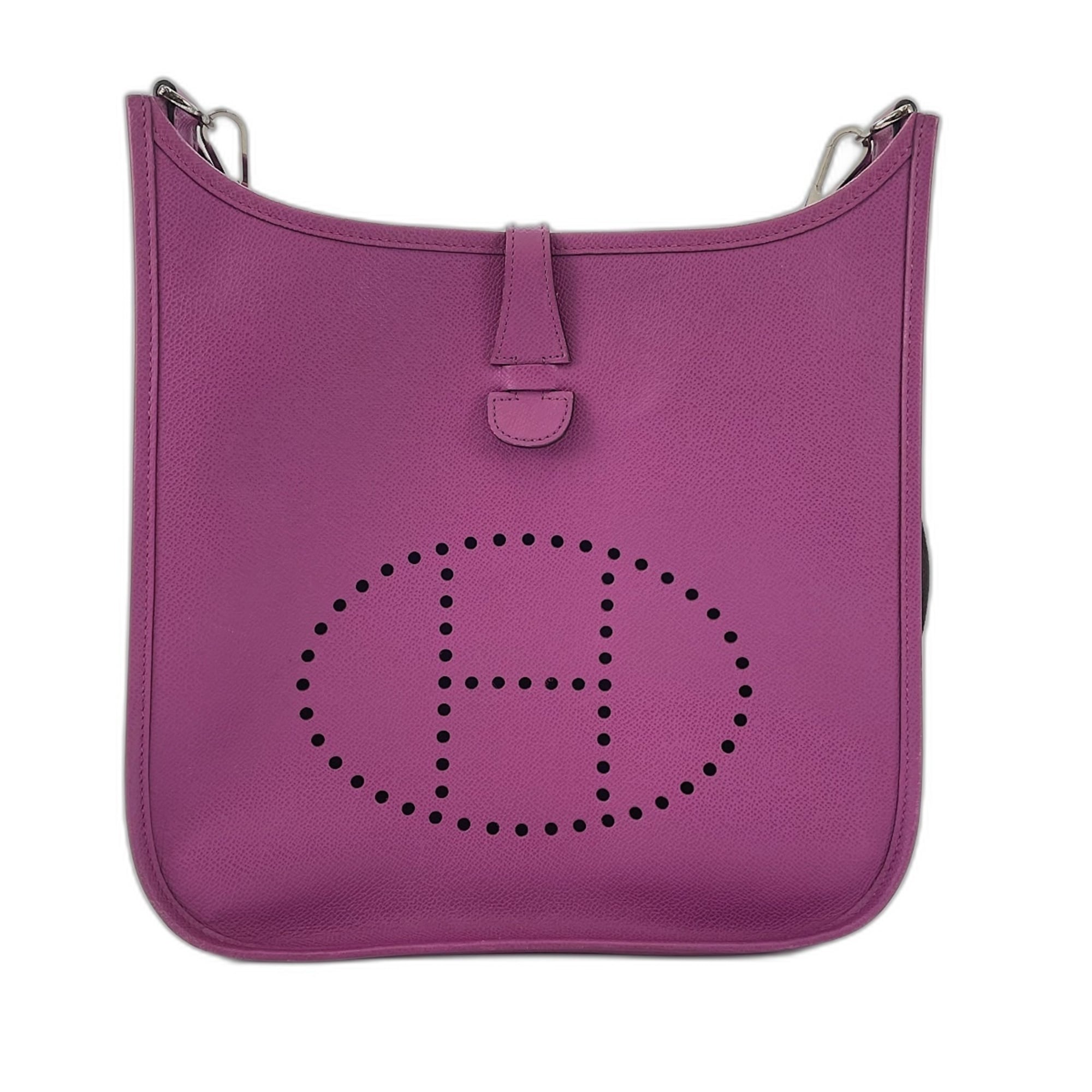 Hermes Evelyne Purple Shoulder Bag (Pre-Owned)