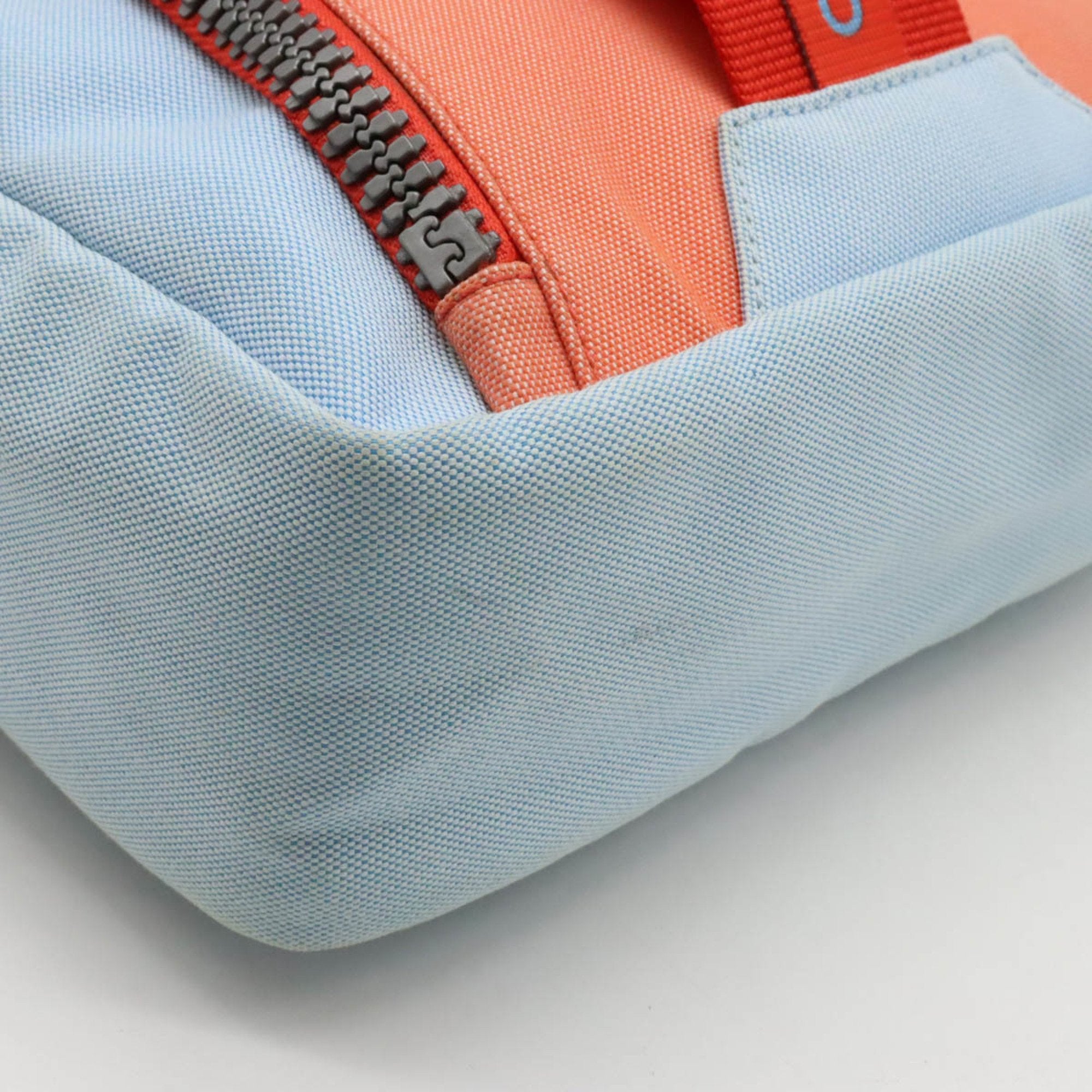 Chanel Sport Light Blue Red Color Nylon Canvas Shoulder Bag (Pre-Owned)