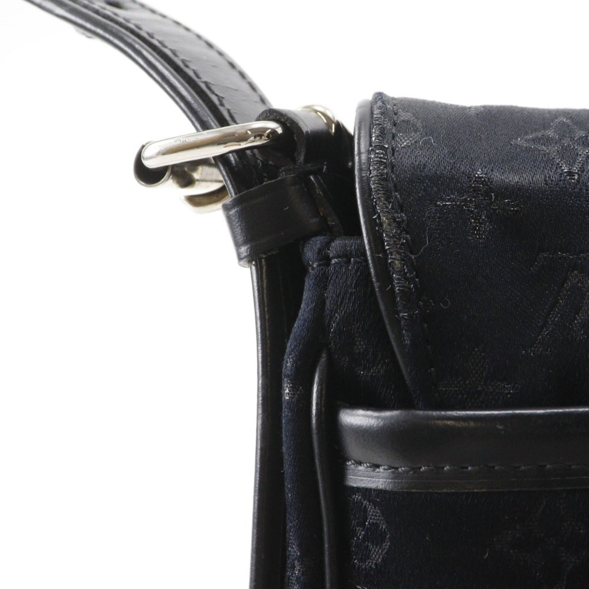 Louis Vuitton Black Monogram Satin Monogram Vernis Leather Shoulder Bag (Pre-Owned)