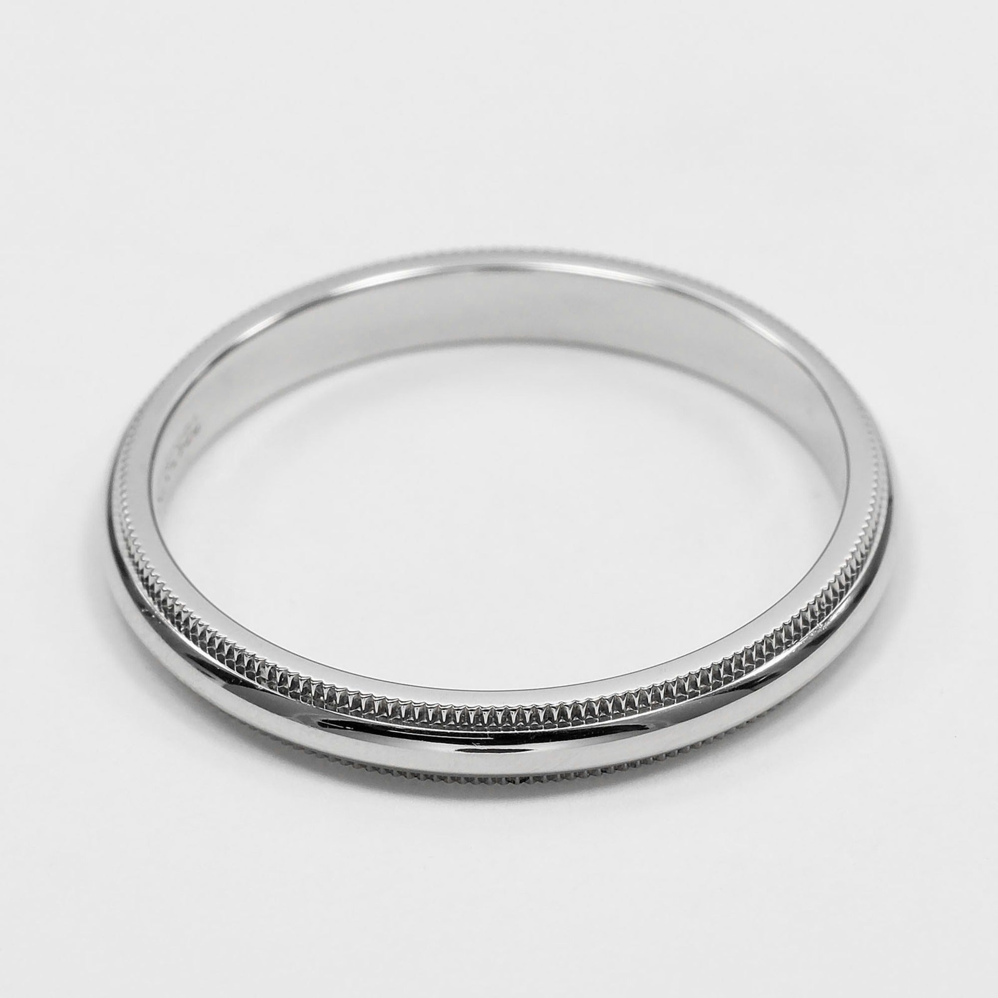 Tiffany Platinum Platinum 950 Band Ring (Pre-Owned)