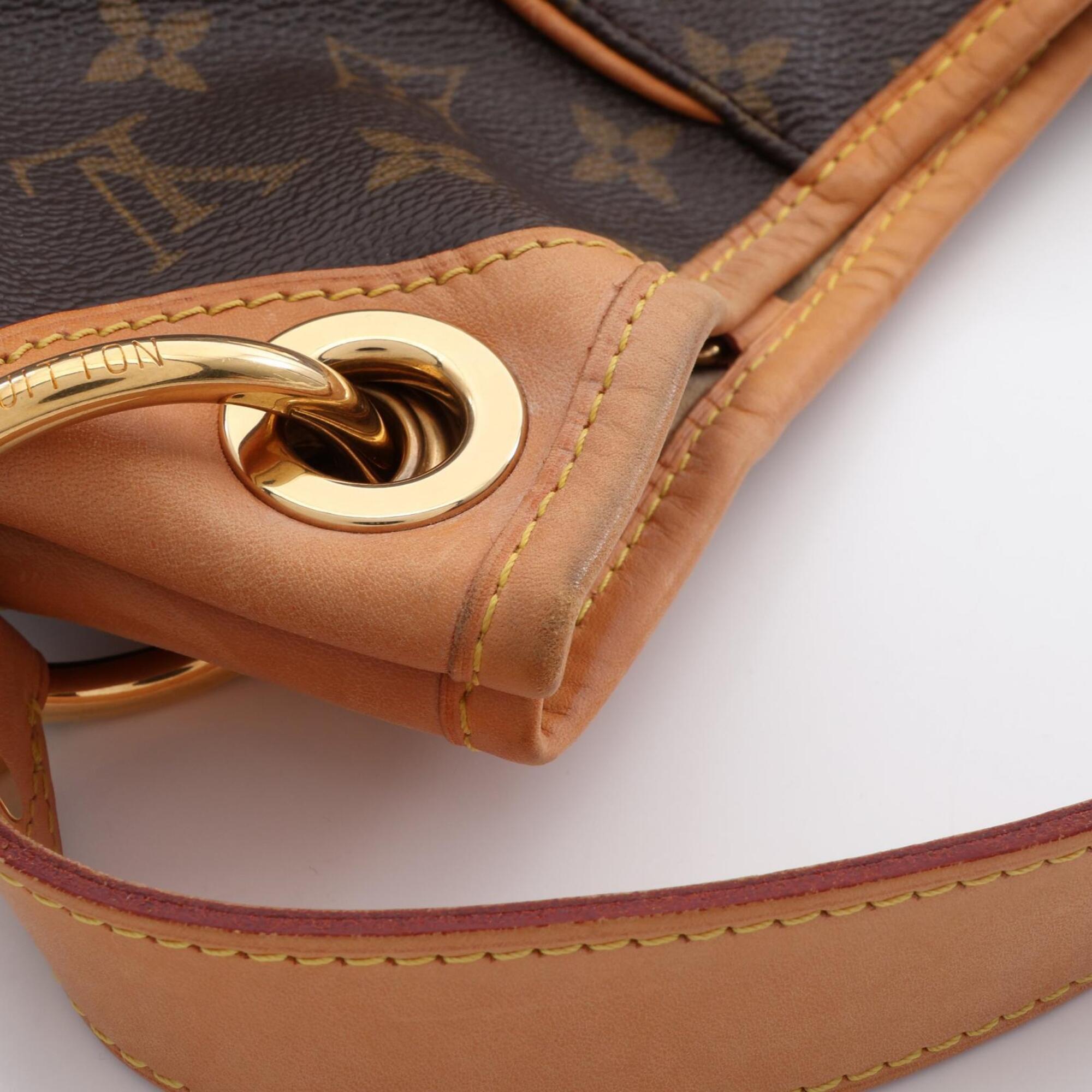 Louis Vuitton Brown Monogram Coated Canvas Leather Handbag Shoulder Bag (Pre-Owned)