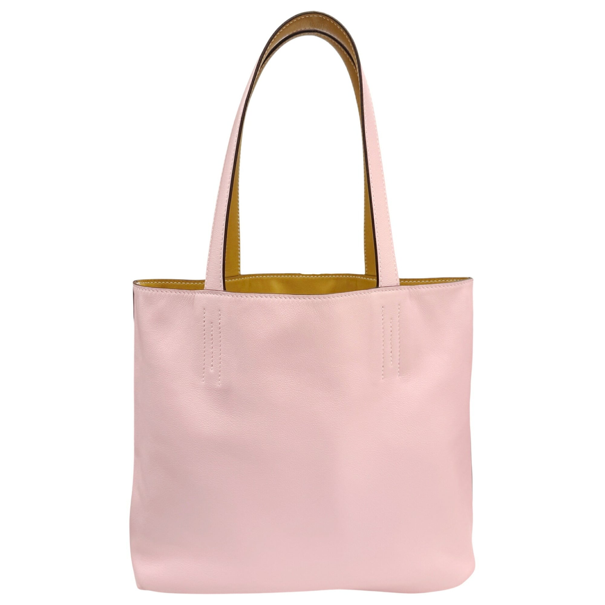 Hermes Rose Sakura Leather Tote Bag (Pre-Owned)