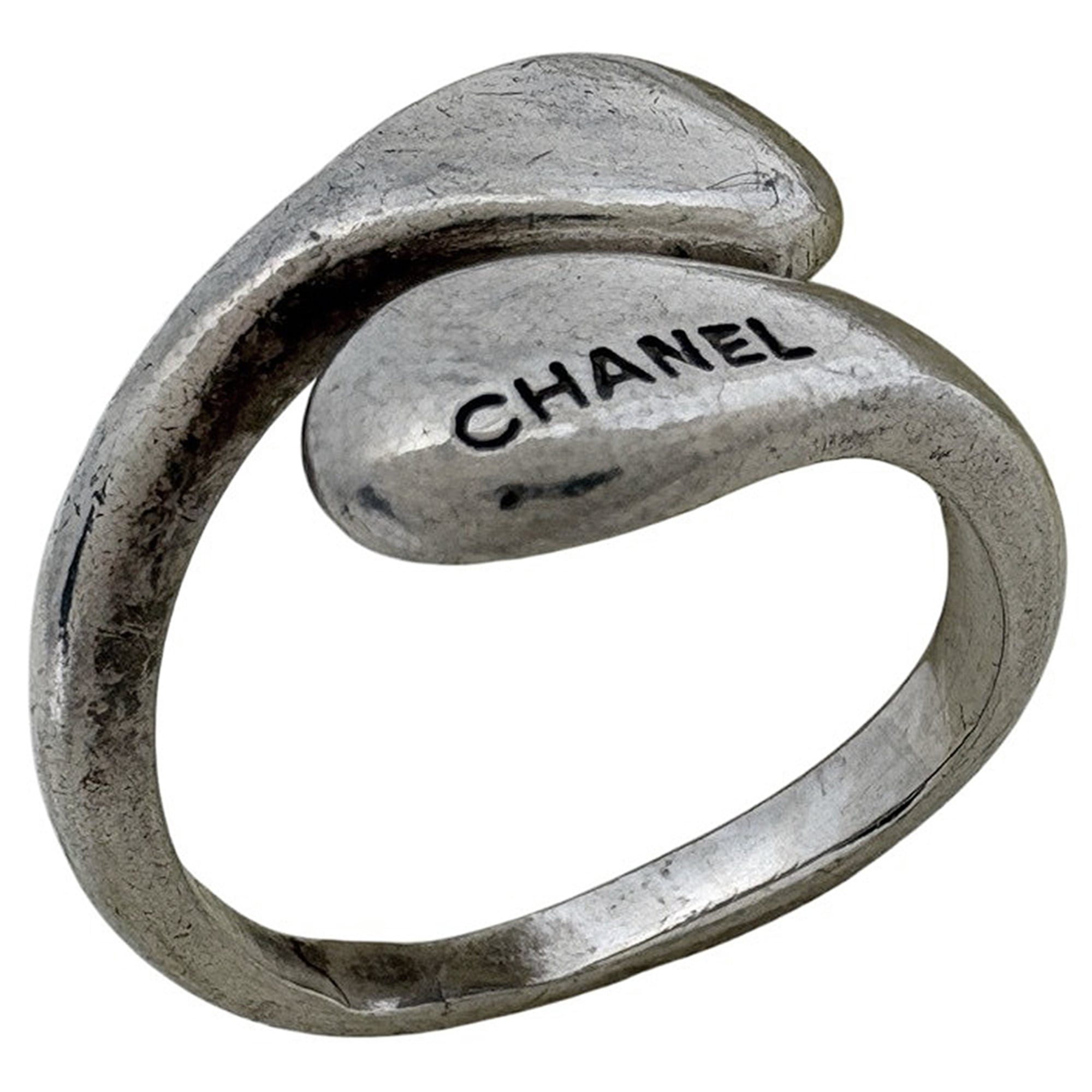 Chanel Silver 925 Band Ring (Pre-Owned)