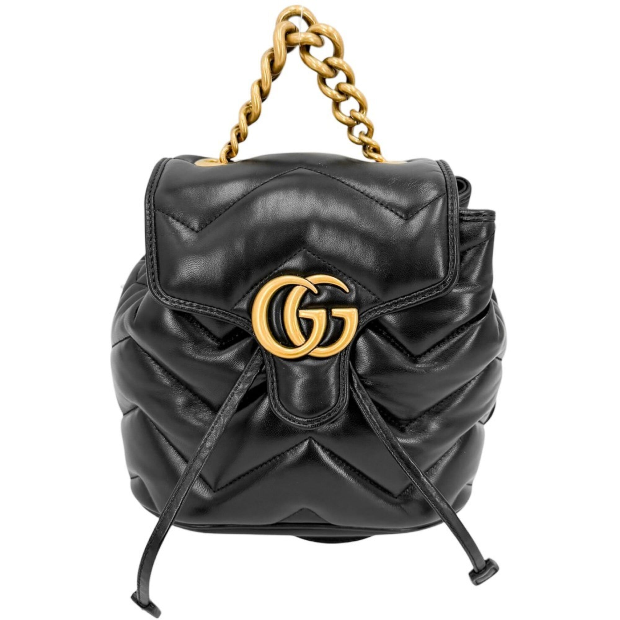 Gucci Black Leather Backpack (Pre-Owned)