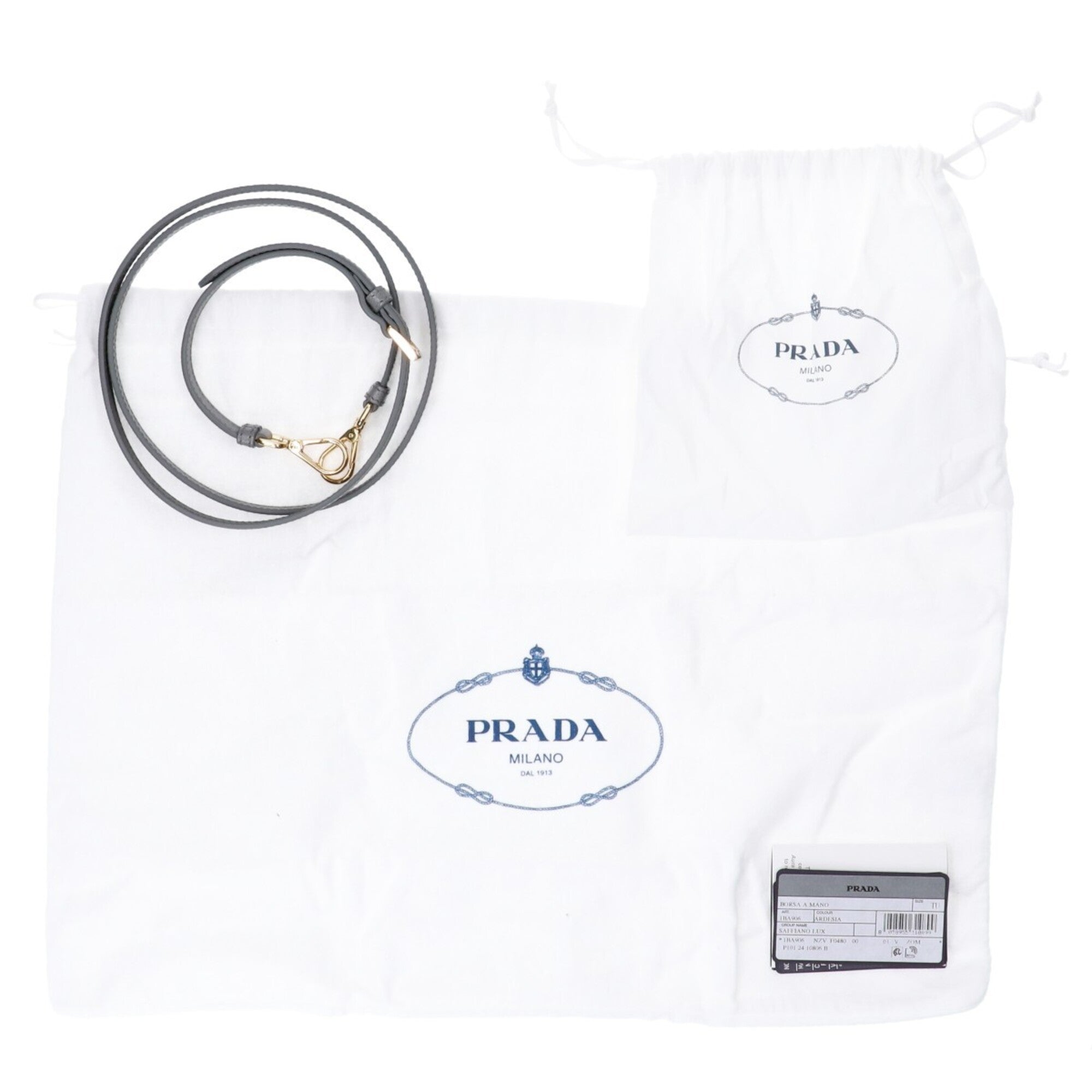 Prada Ardesia Leather Handbag (Pre-Owned)