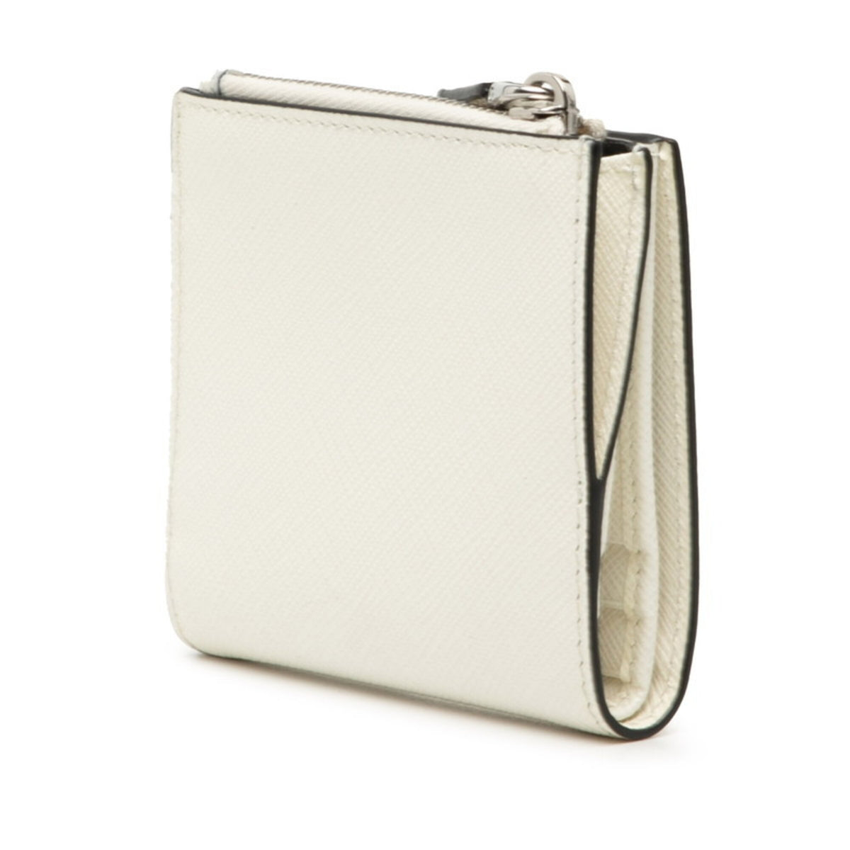 Prada White Leather Wallet (Bi-Fold) (Pre-Owned)