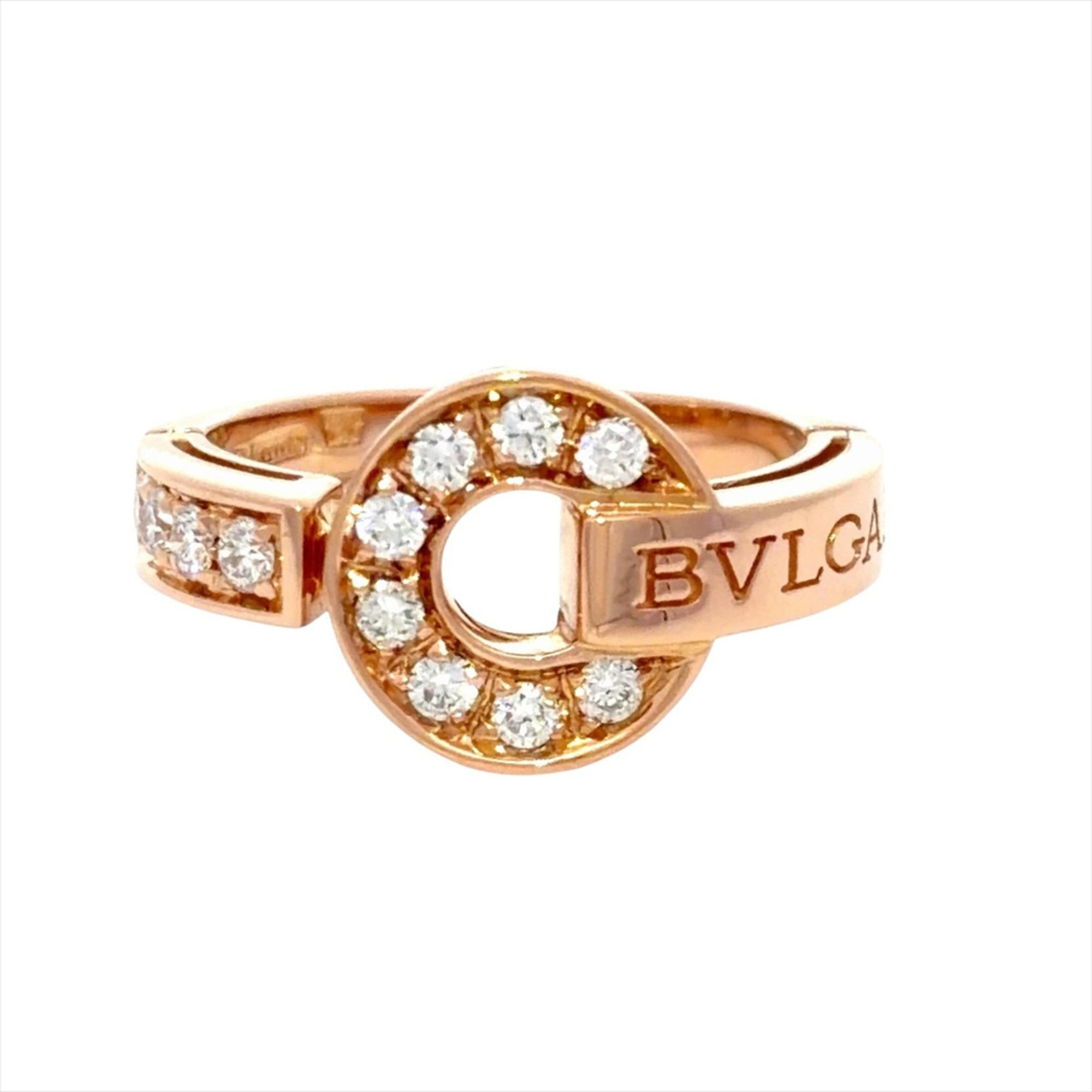 Bvlgari Bvlgari Bvlgari Pink Gold (18K) Band Ring (Pre-Owned)