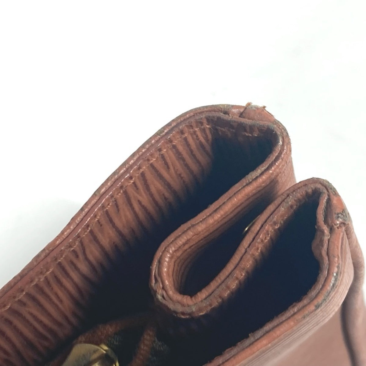 Fendi Brown Leather Handbag Shoulder Bag Tote Bag (Pre-Owned)