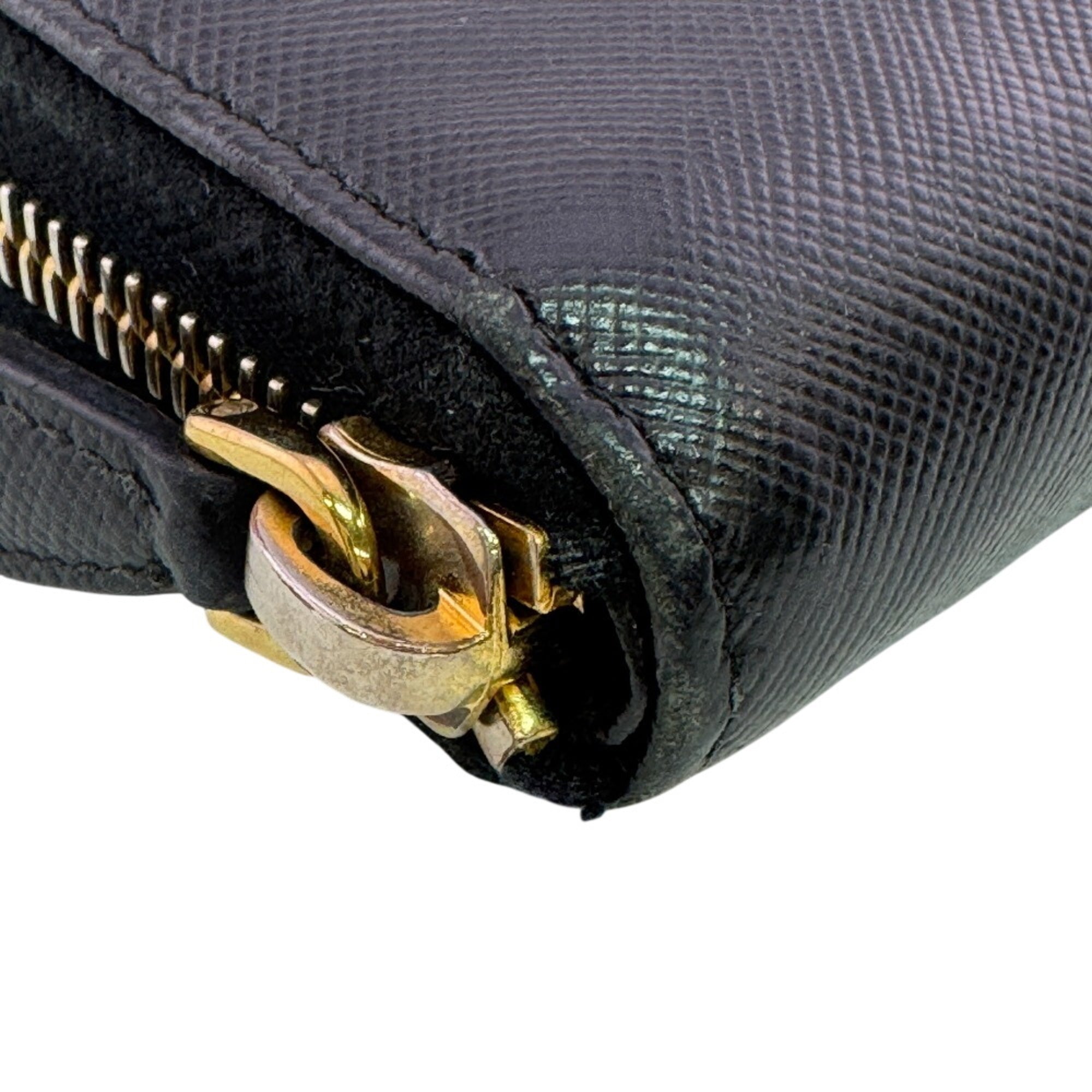 Prada Black Leather Wallet (Bi-Fold) (Pre-Owned)