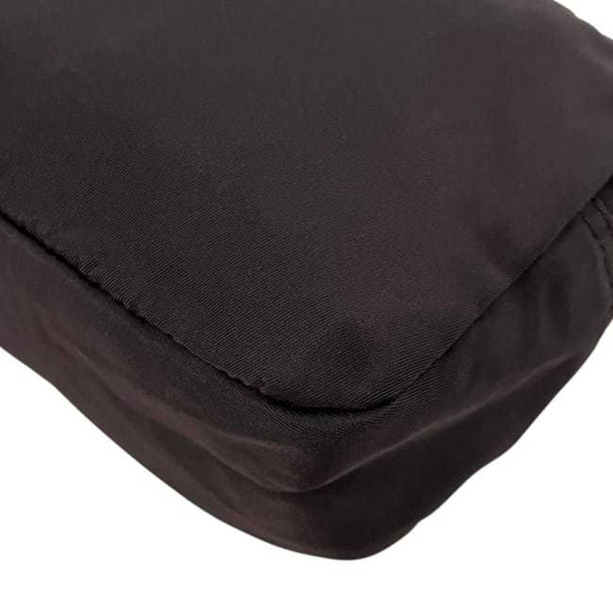 Prada Brown Dark Brown Nylon Pouch (Pre-Owned)