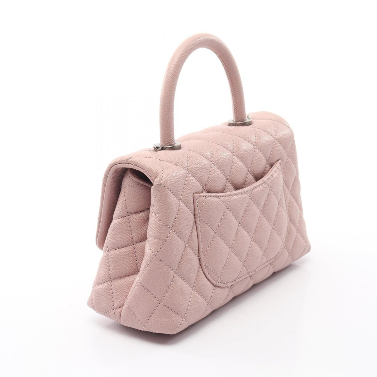 Chanel Matelasse Pink Grained Calfskin Handbag (Pre-Owned)